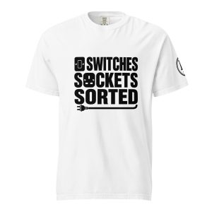 Switches Sockets Sorted Tee - Light Colours