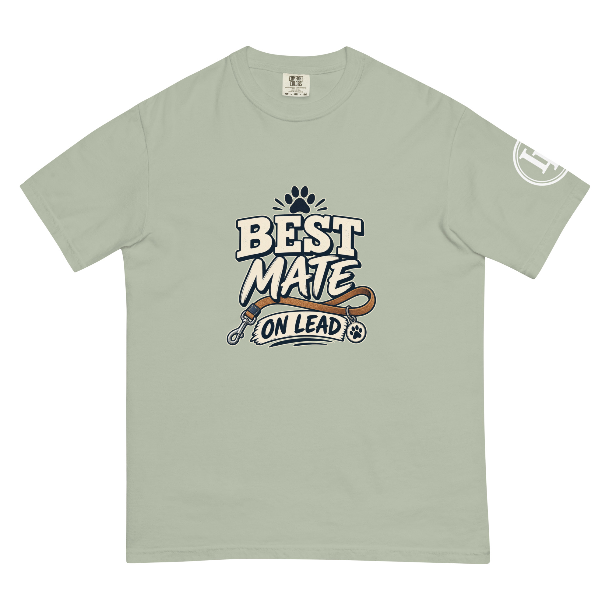 Best Mate On Lead | Comfort Colors 1717 | Dark Master