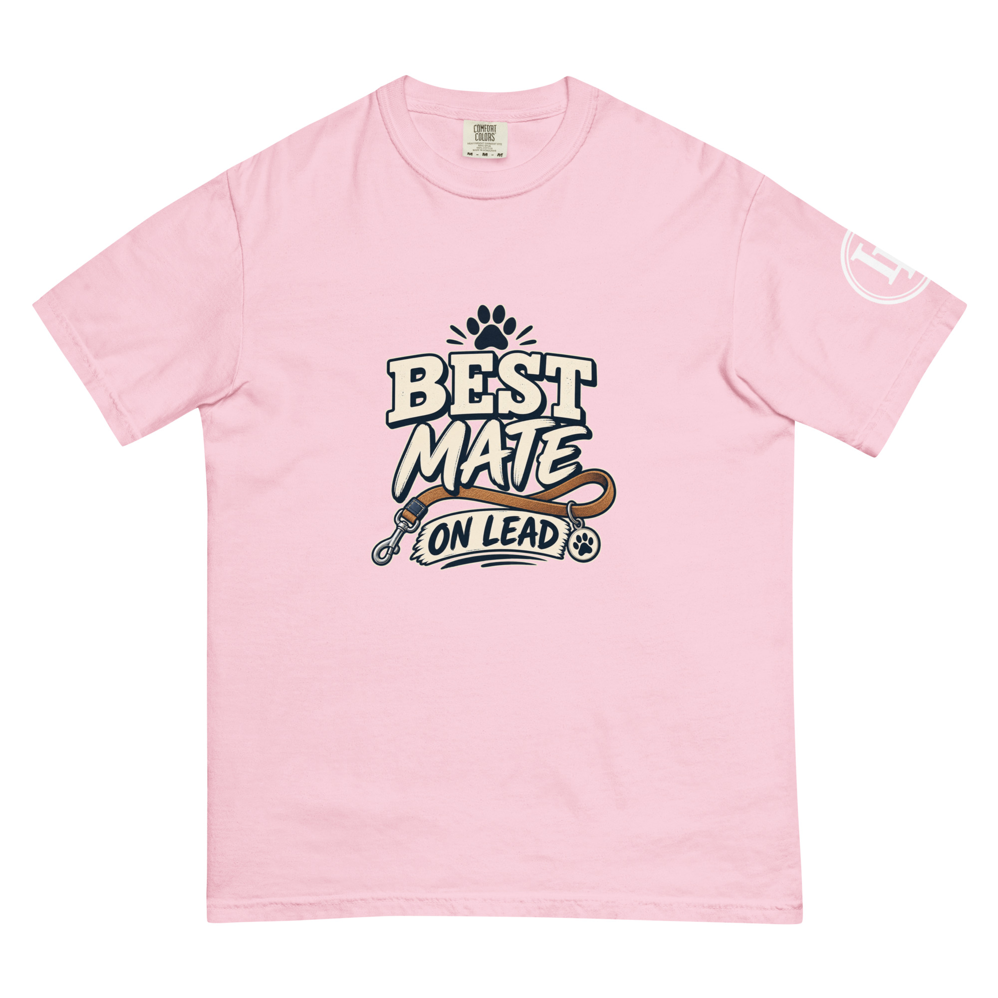 Best Mate On Lead | Comfort Colors 1717 | Dark Master - Image 4