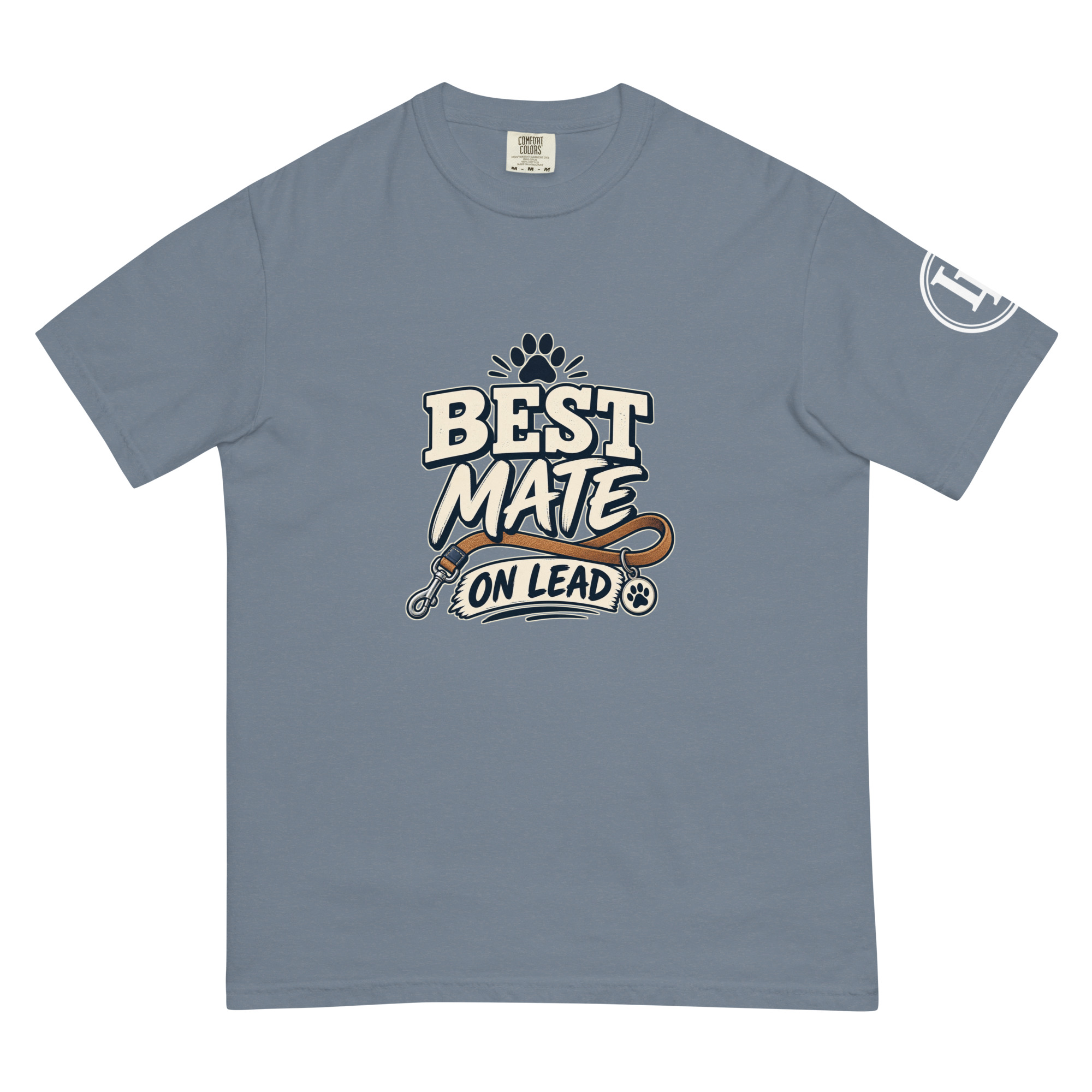 Best Mate On Lead | Comfort Colors 1717 | Dark Master - Image 5