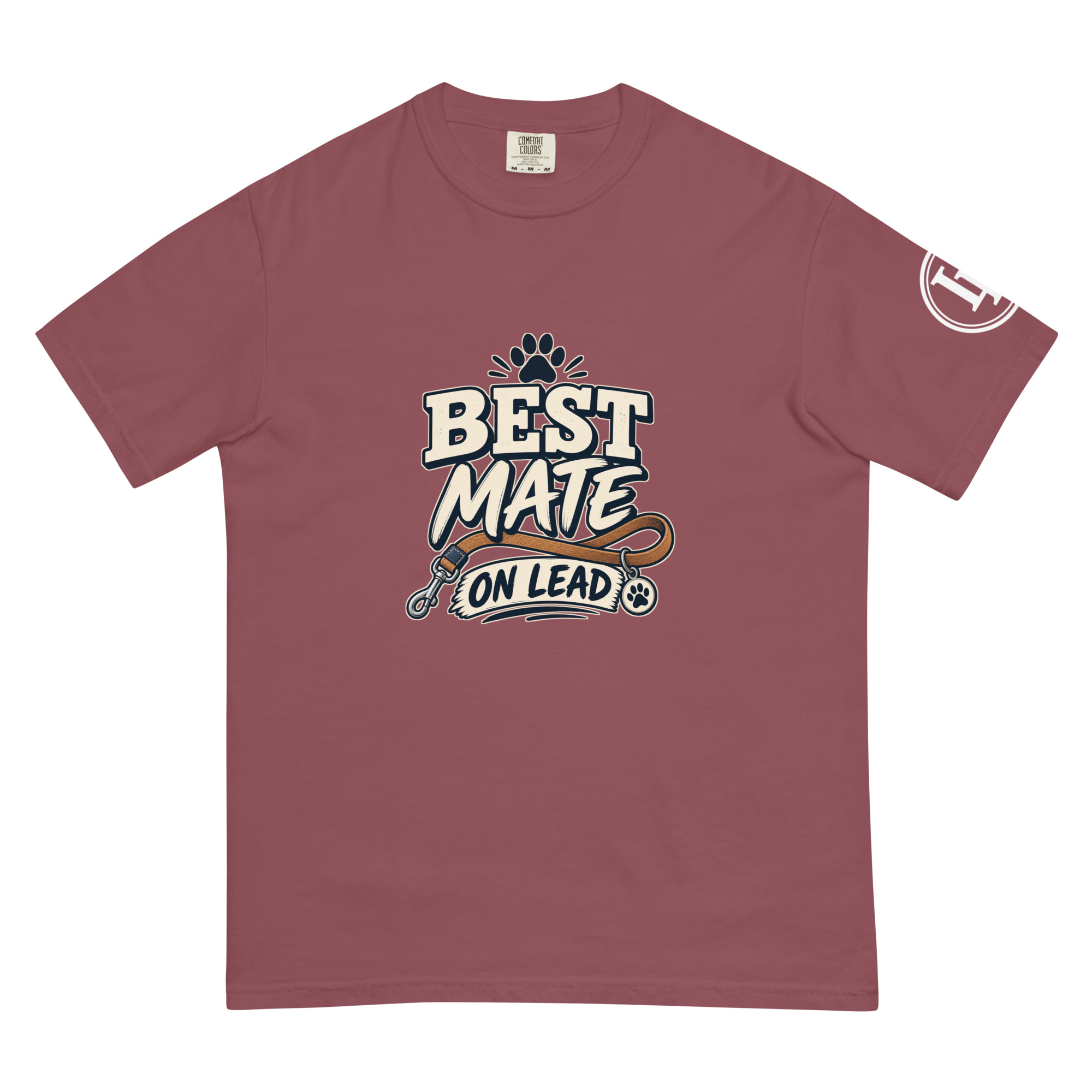 Best Mate On Lead | Comfort Colors 1717 | Dark Master - Image 7