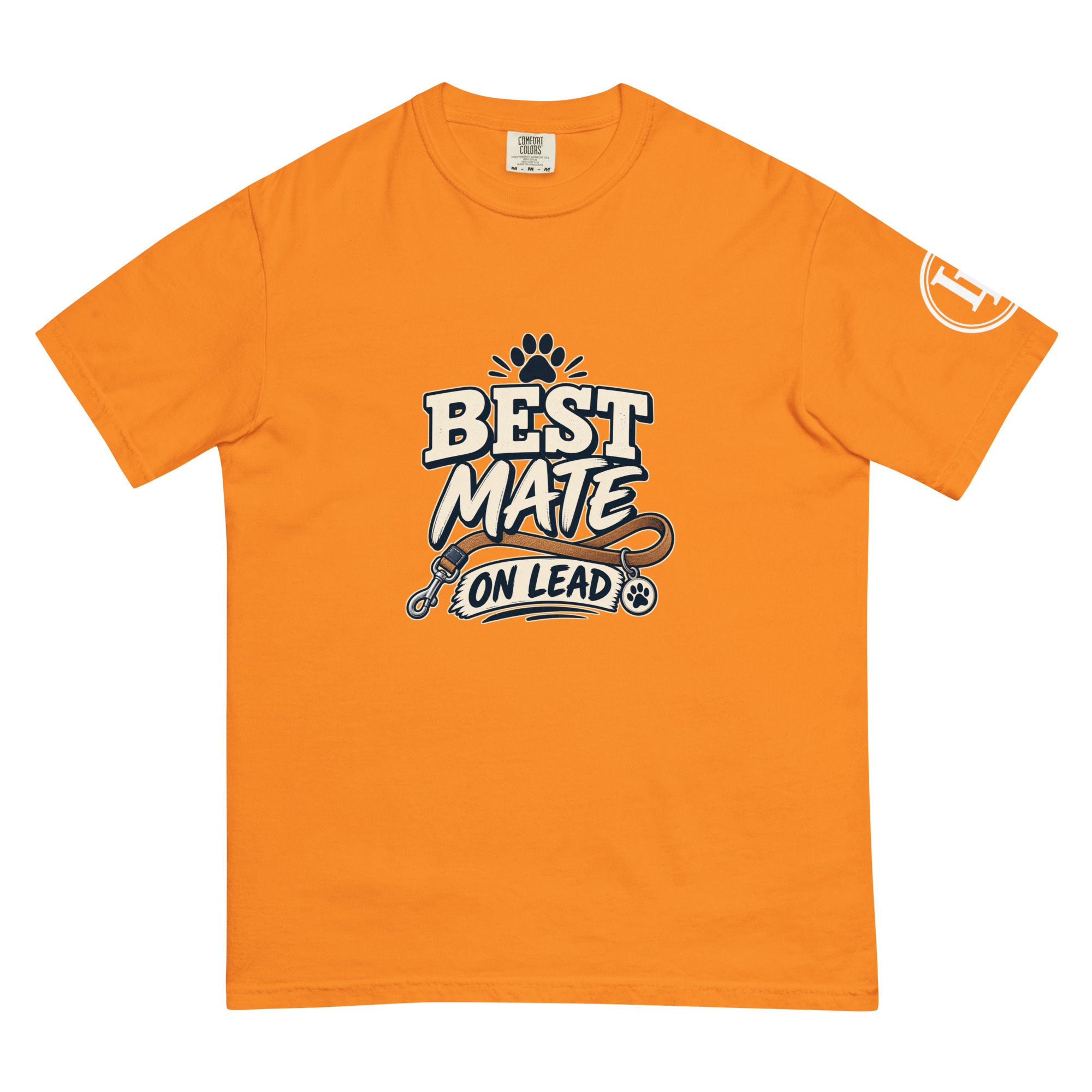 Best Mate On Lead | Comfort Colors 1717 | Dark Master - Image 53