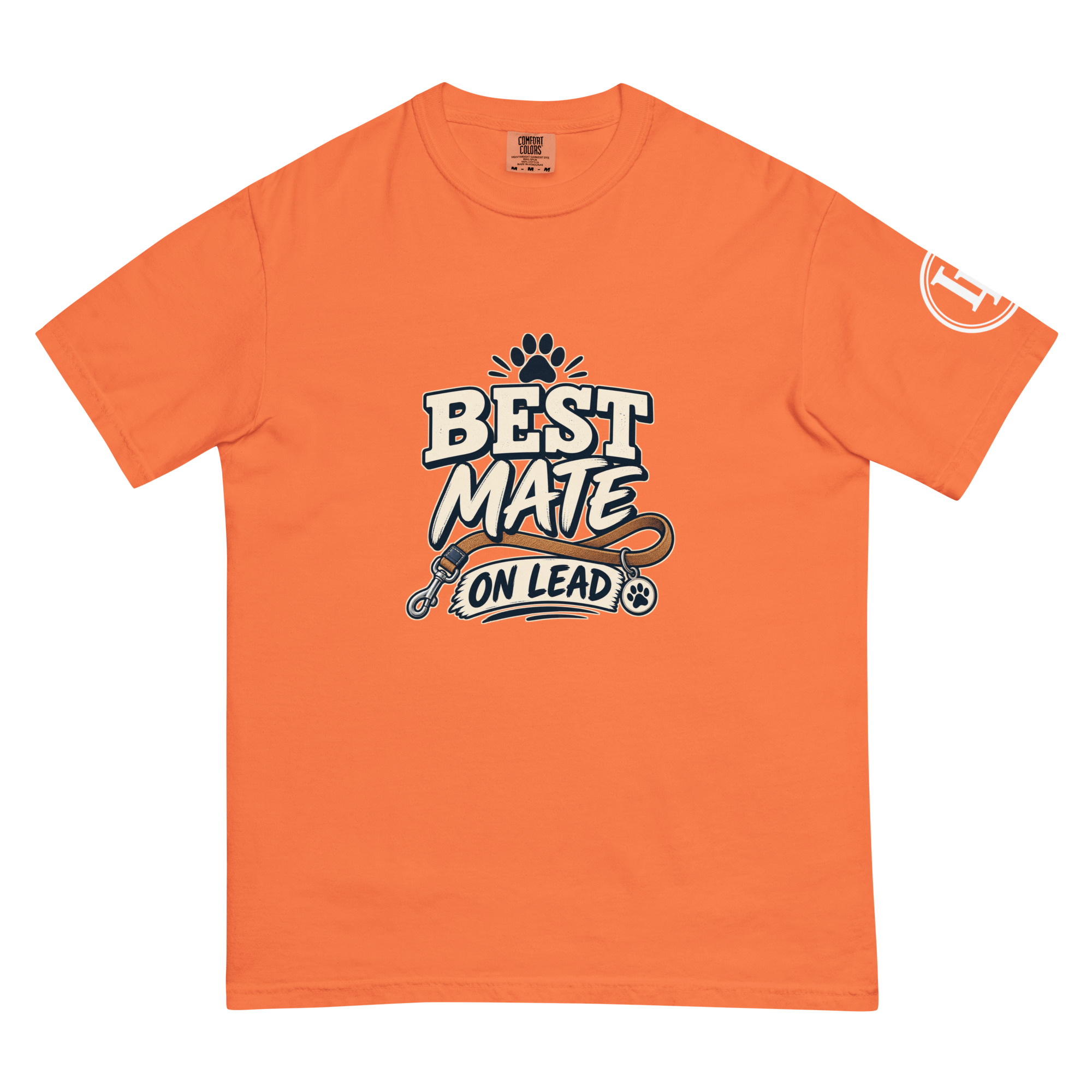 Best Mate On Lead | Comfort Colors 1717 | Dark Master - Image 44