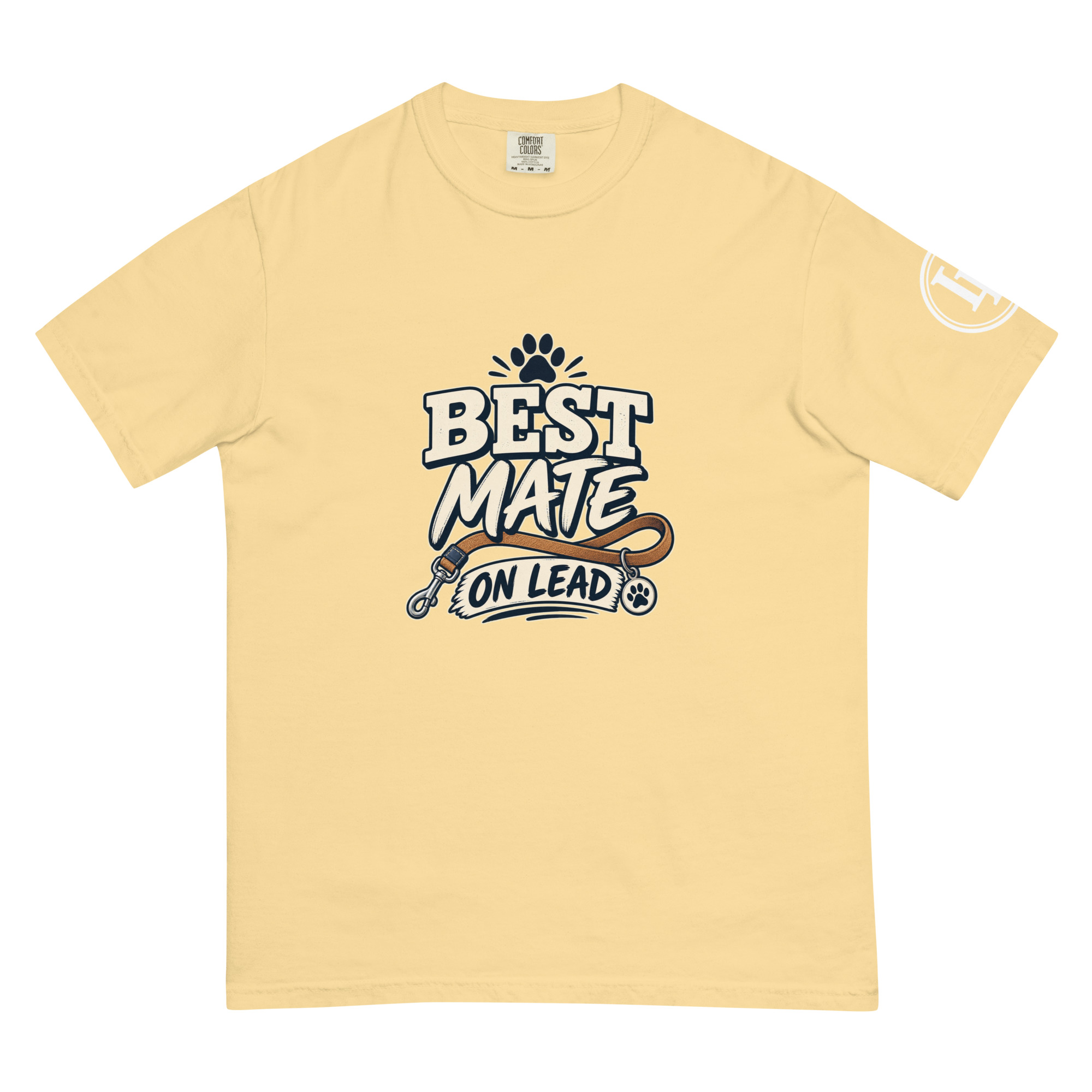 Best Mate On Lead | Comfort Colors 1717 | Dark Master - Image 8