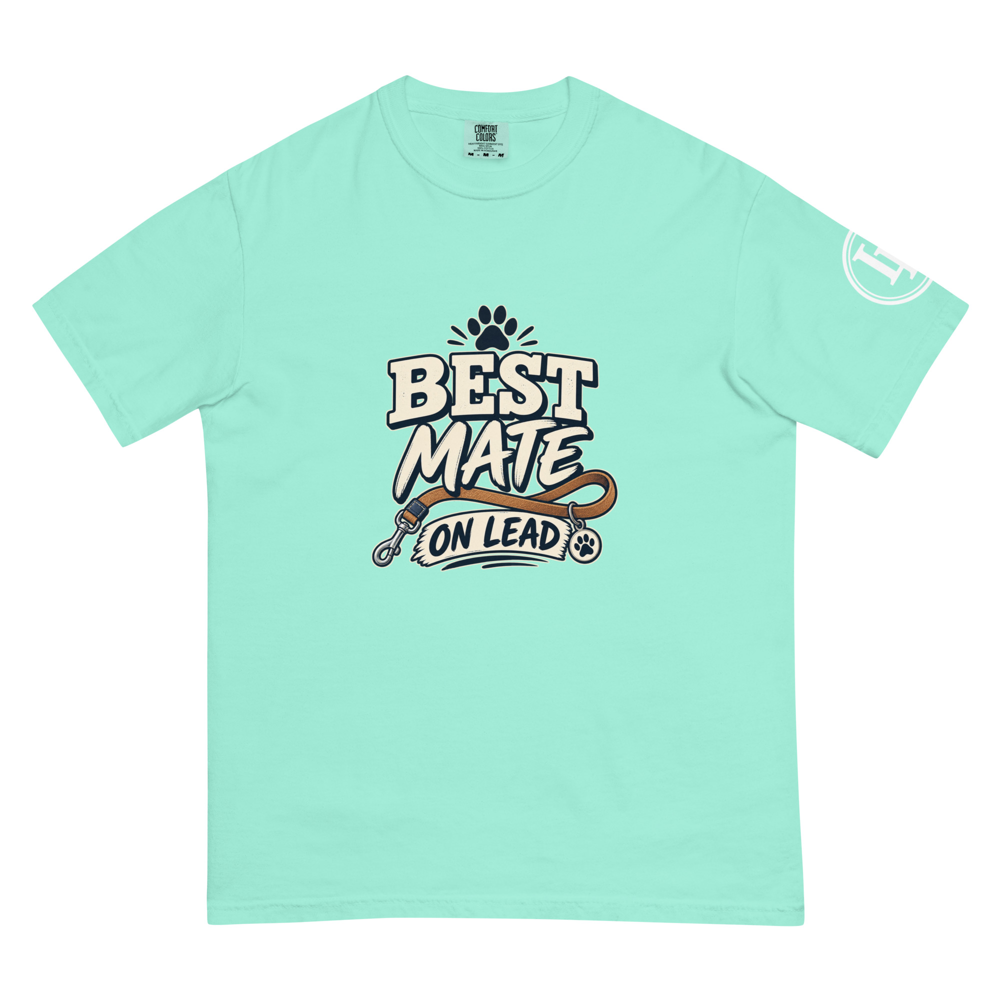 Best Mate On Lead | Comfort Colors 1717 | Dark Master - Image 34