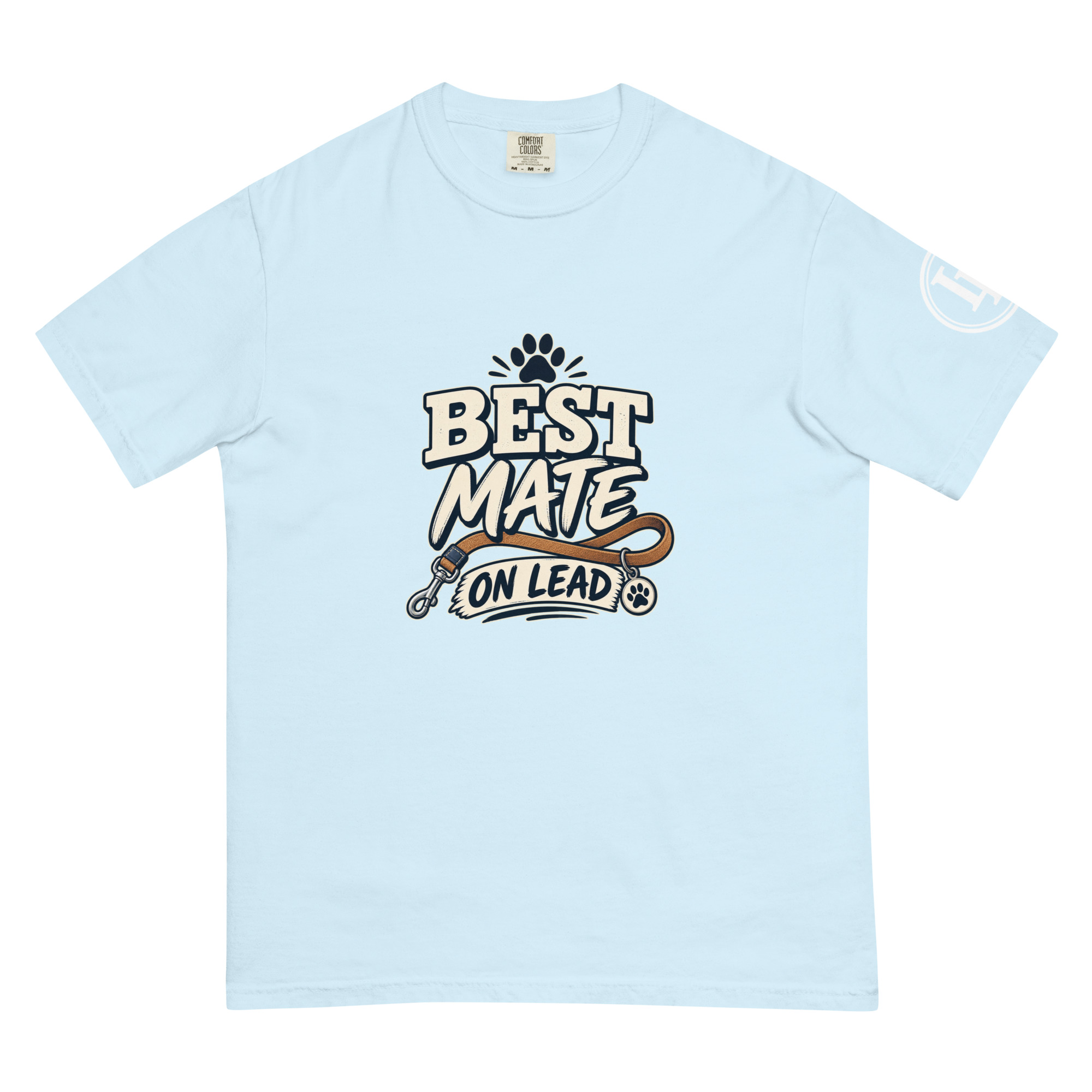 Best Mate On Lead | Comfort Colors 1717 | Dark Master - Image 9