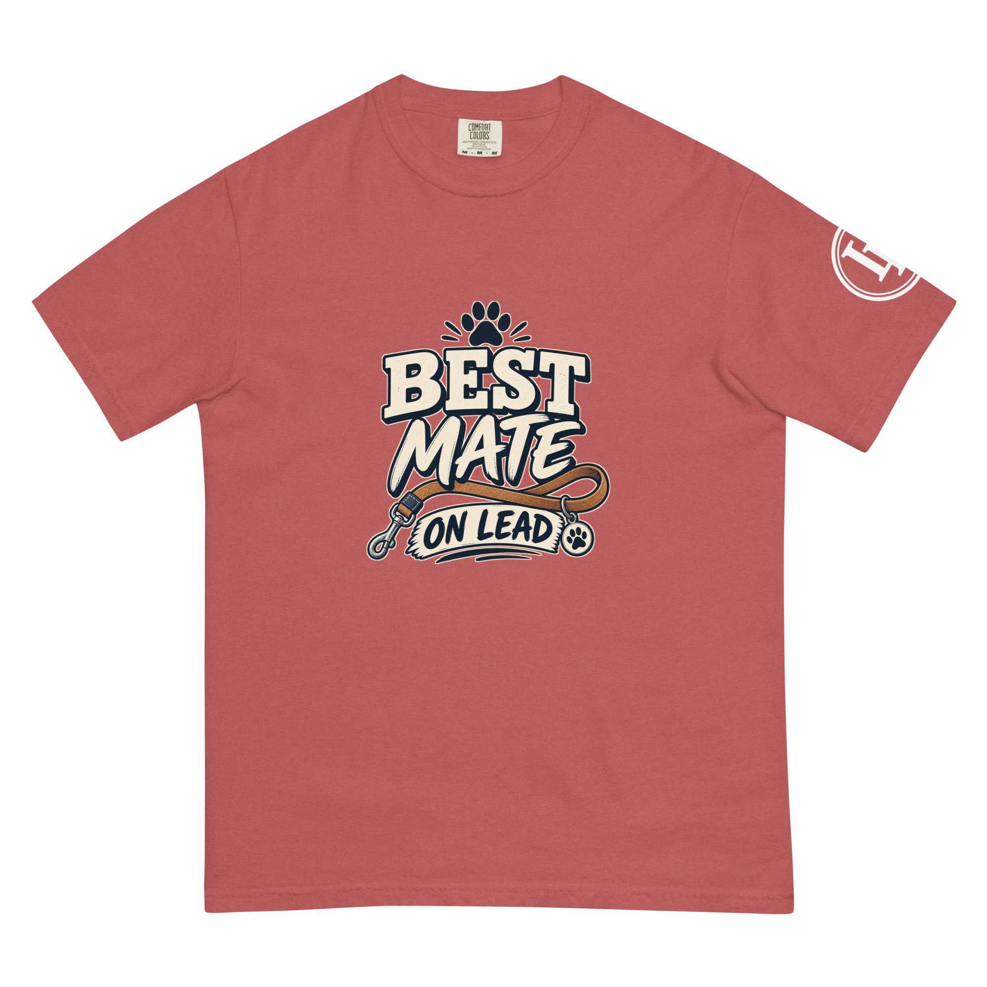 Best Mate On Lead | Comfort Colors 1717 | Dark Master - Image 10