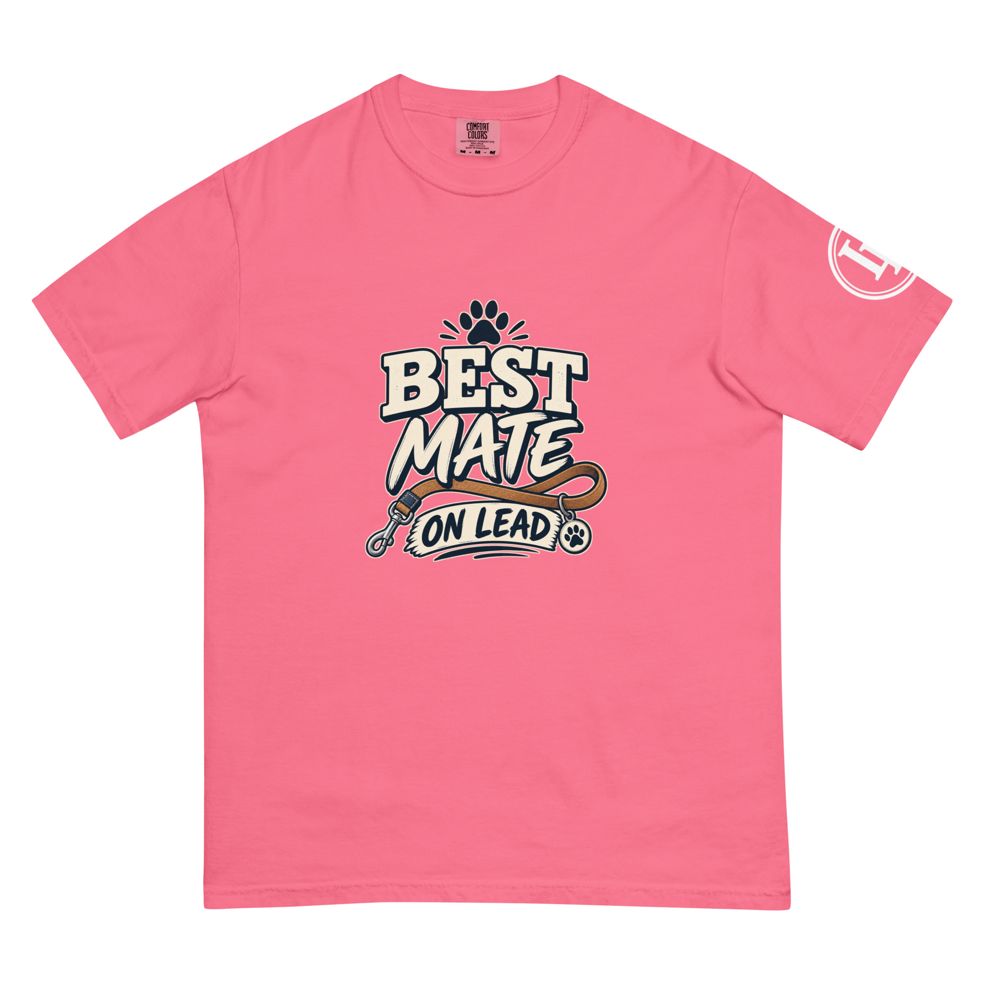 Best Mate On Lead | Comfort Colors 1717 | Dark Master - Image 30