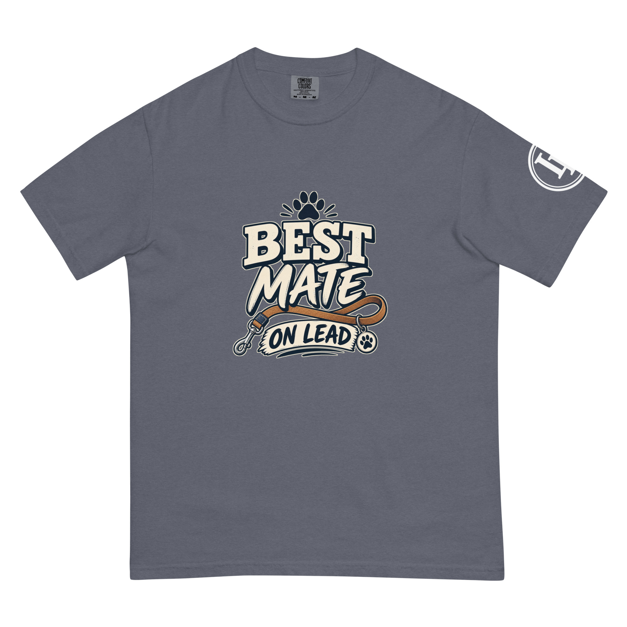 Best Mate On Lead | Comfort Colors 1717 | Dark Master - Image 35