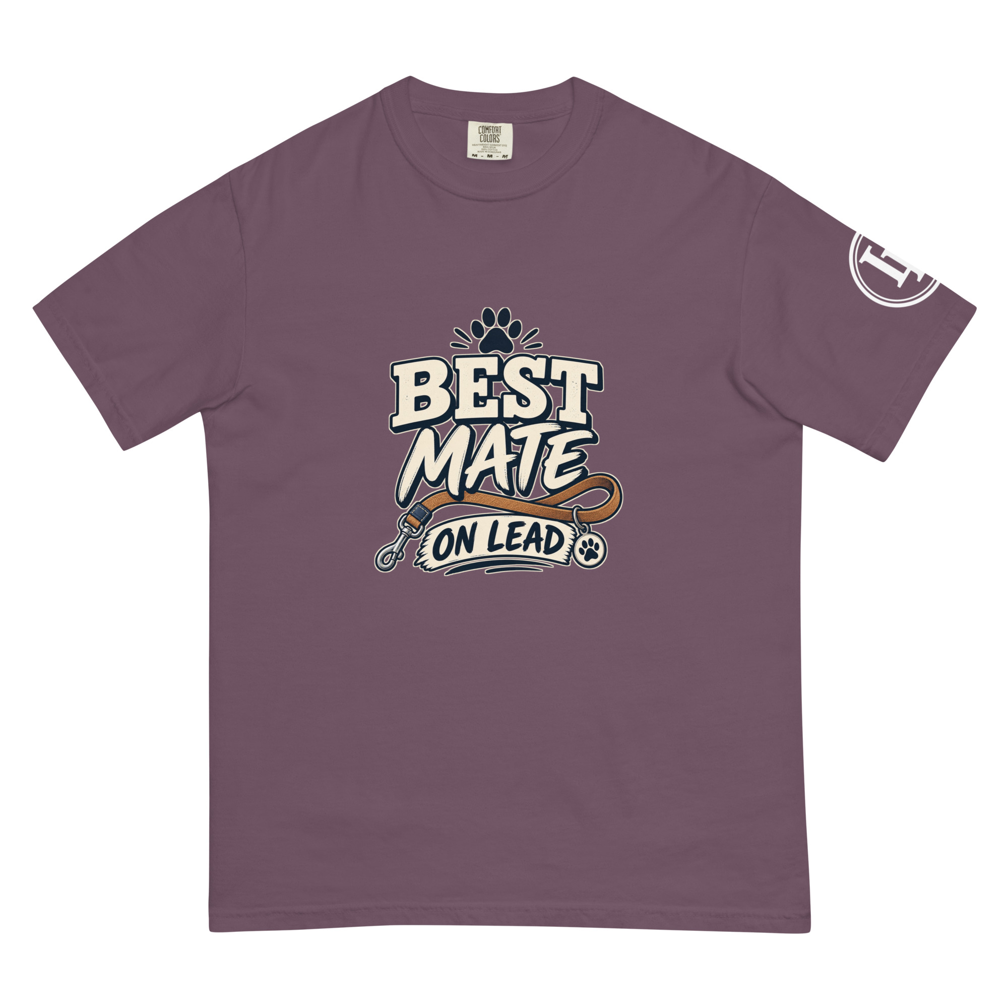 Best Mate On Lead | Comfort Colors 1717 | Dark Master - Image 54