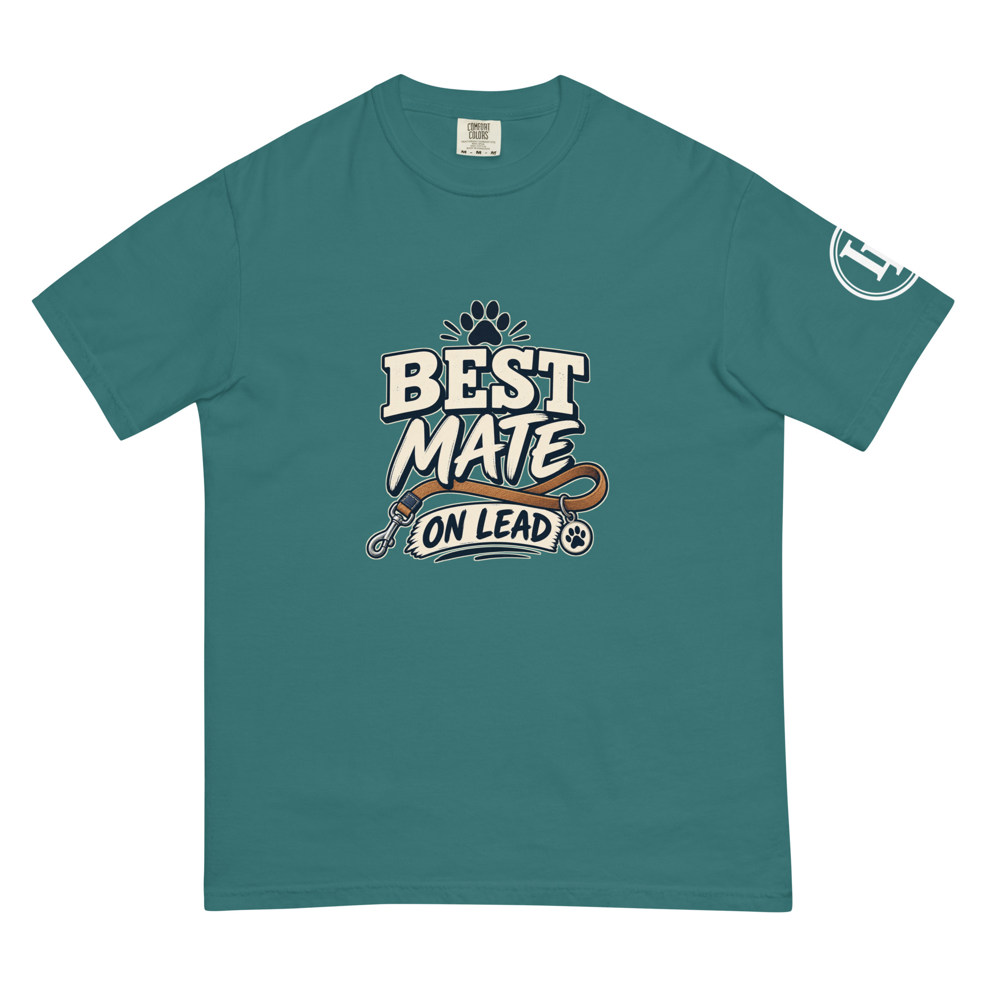 Best Mate On Lead | Comfort Colors 1717 | Dark Master - Image 55