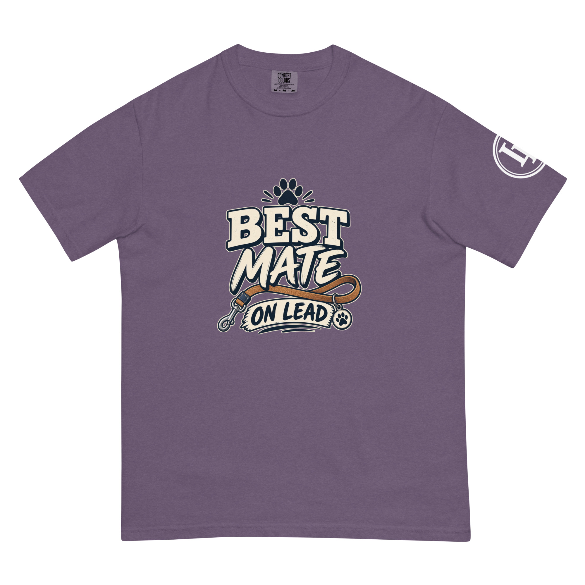 Best Mate On Lead | Comfort Colors 1717 | Dark Master - Image 45