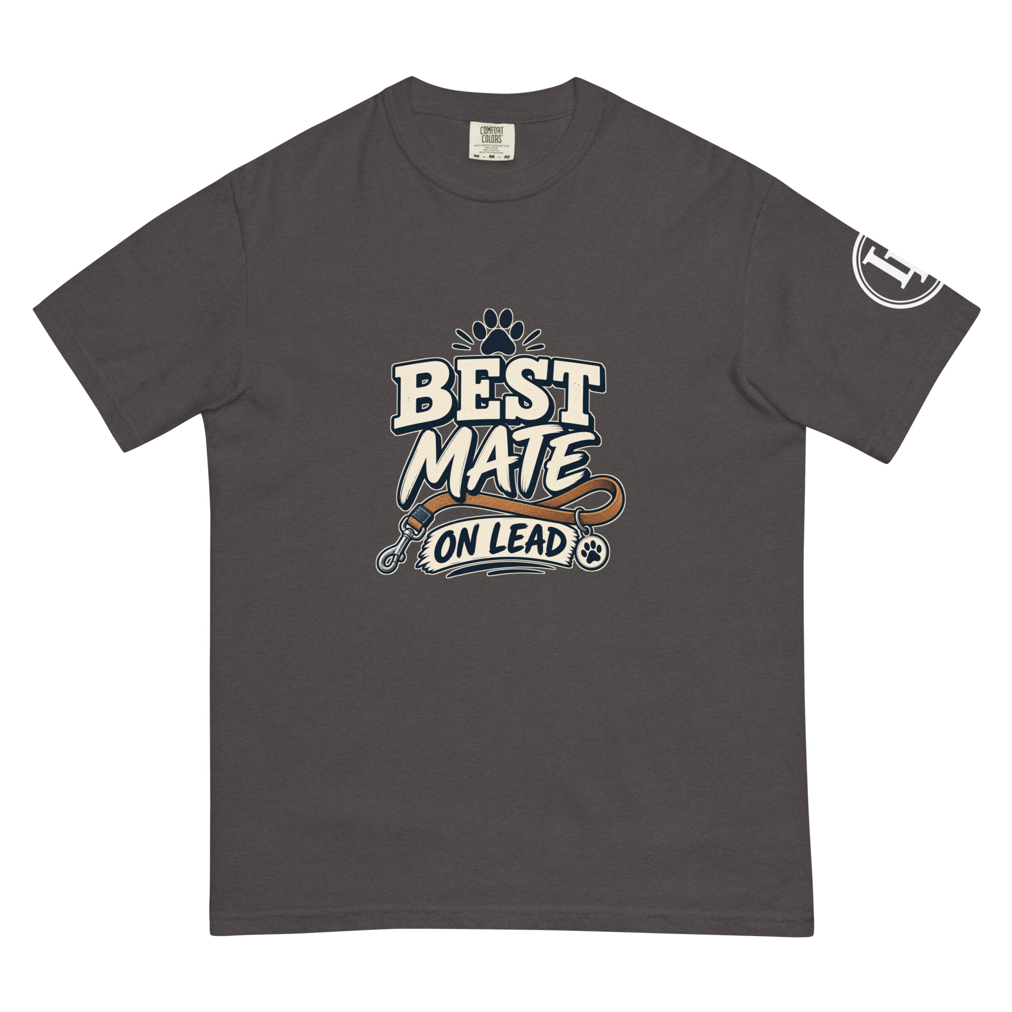 Best Mate On Lead | Comfort Colors 1717 | Dark Master - Image 32