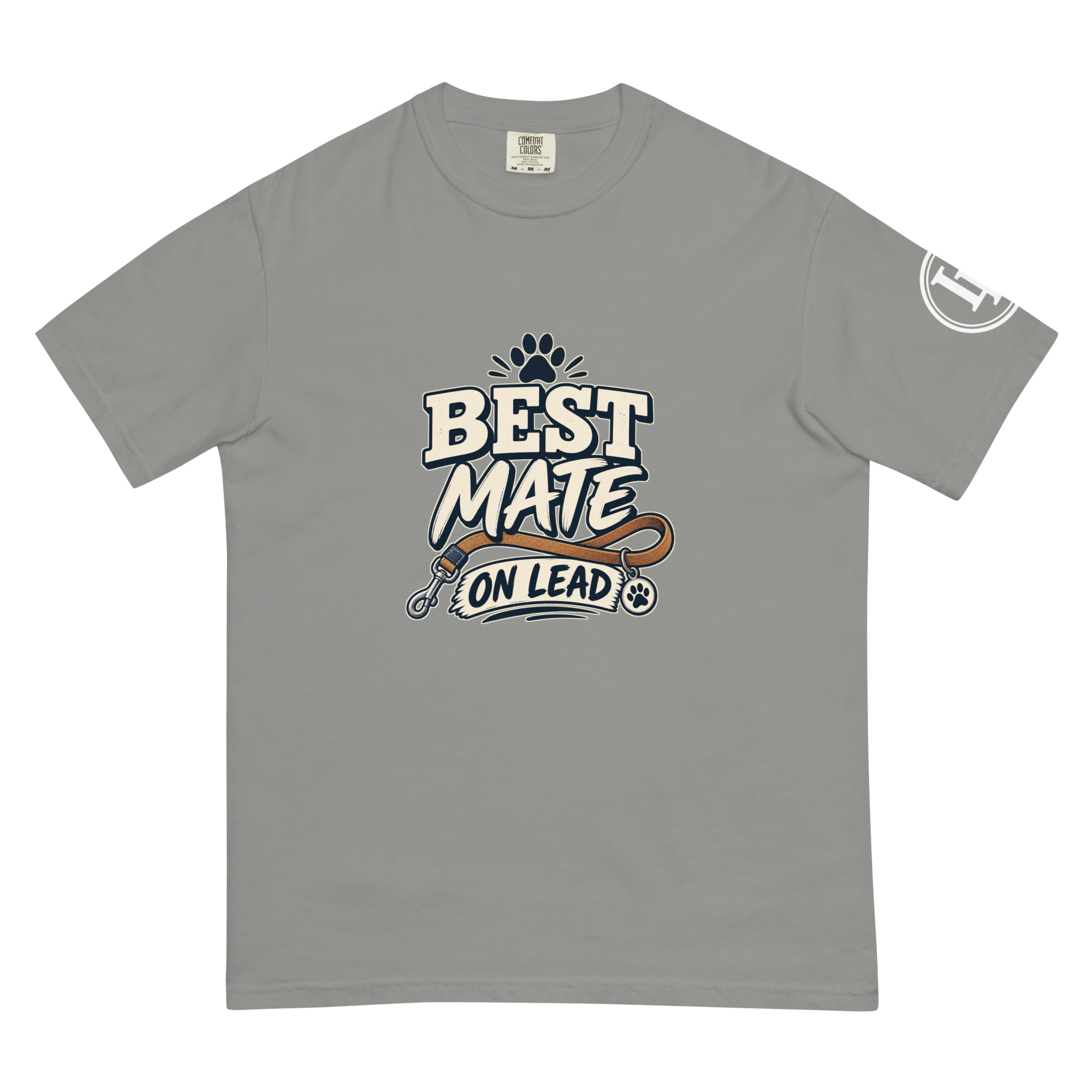 Best Mate On Lead | Comfort Colors 1717 | Dark Master - Image 13