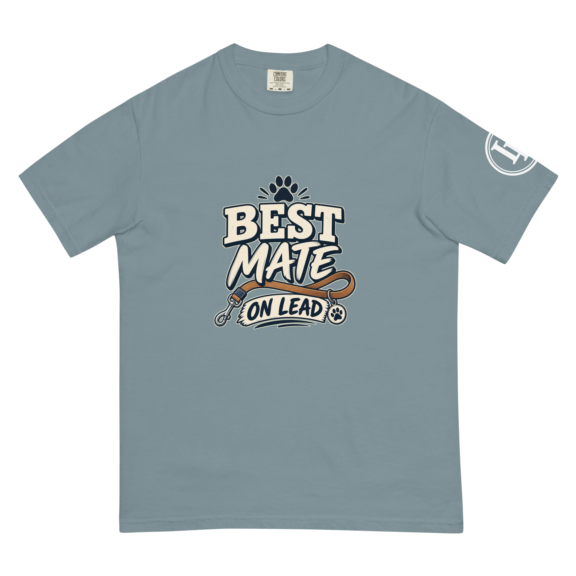 Best Mate On Lead | Comfort Colors 1717 | Dark Master - Image 14