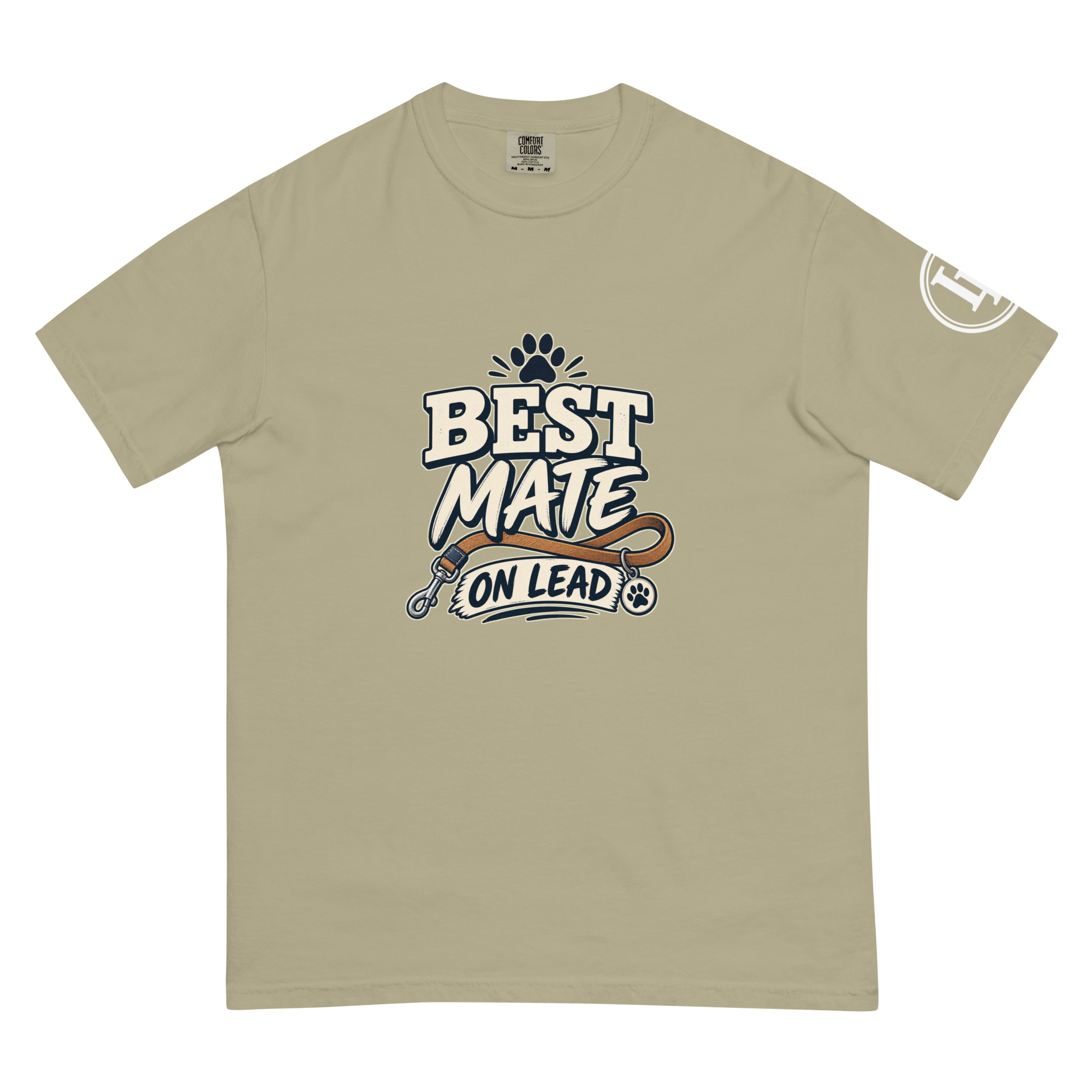 Best Mate On Lead | Comfort Colors 1717 | Dark Master - Image 37