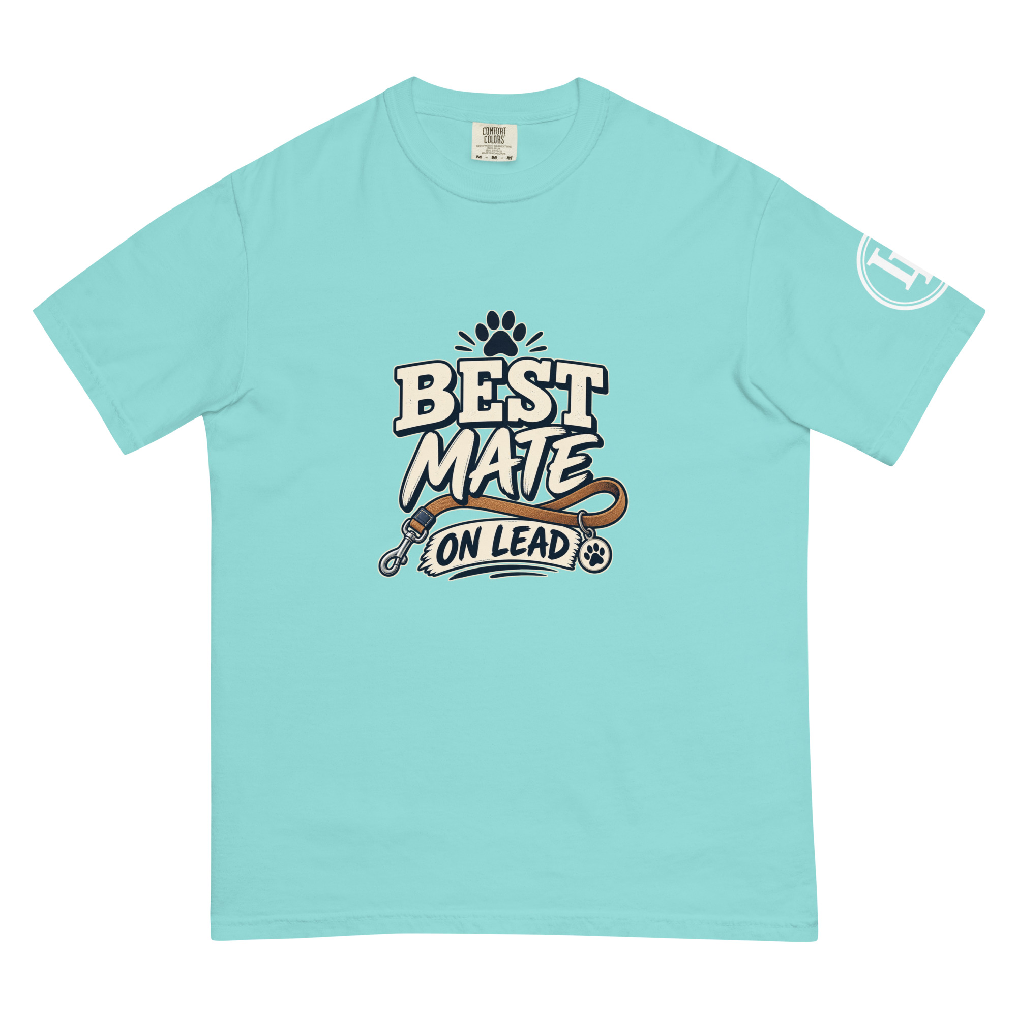 Best Mate On Lead | Comfort Colors 1717 | Dark Master - Image 16