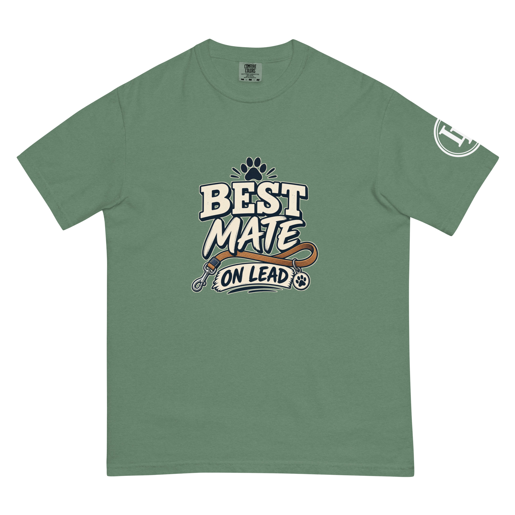 Best Mate On Lead | Comfort Colors 1717 | Dark Master - Image 17