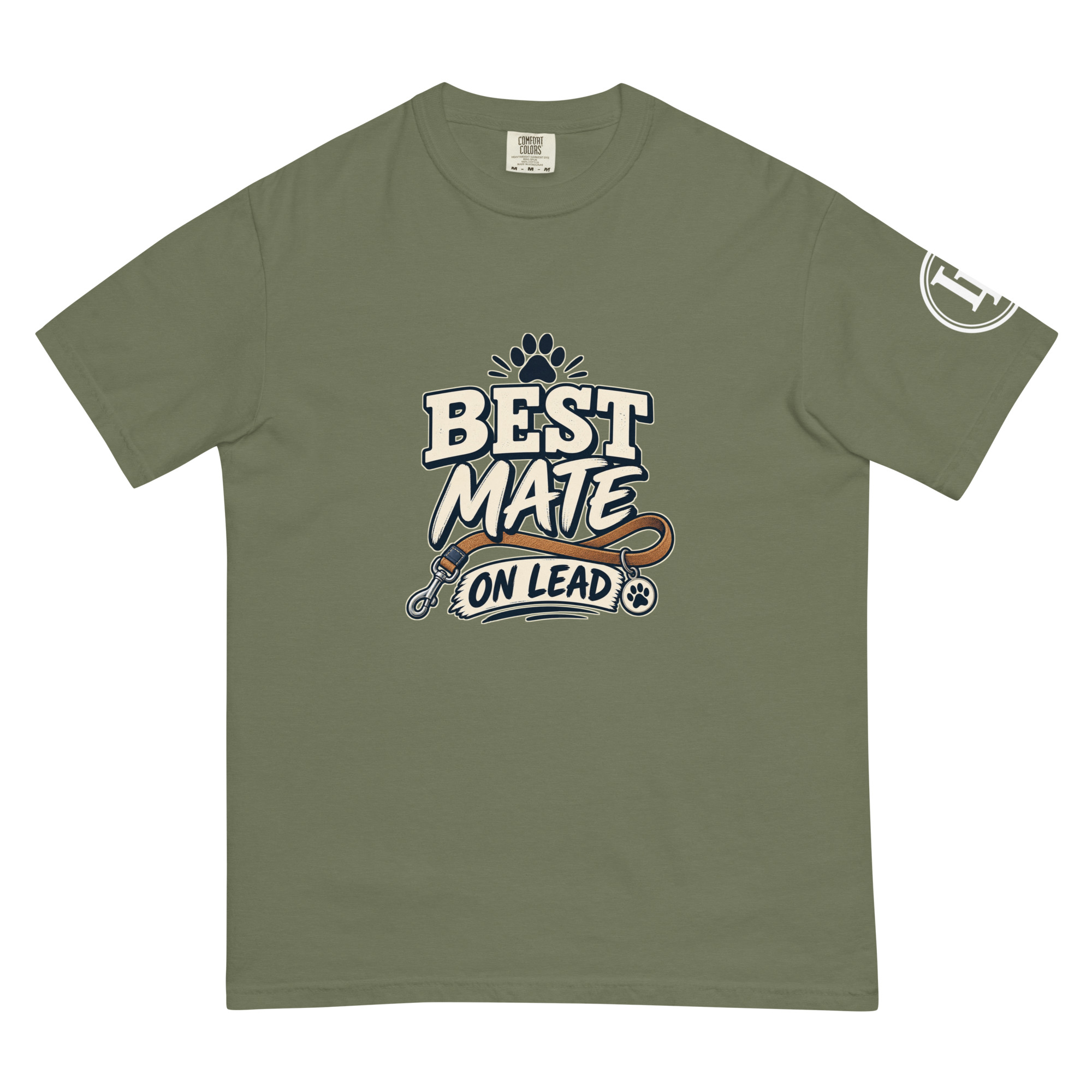 Best Mate On Lead | Comfort Colors 1717 | Dark Master - Image 18