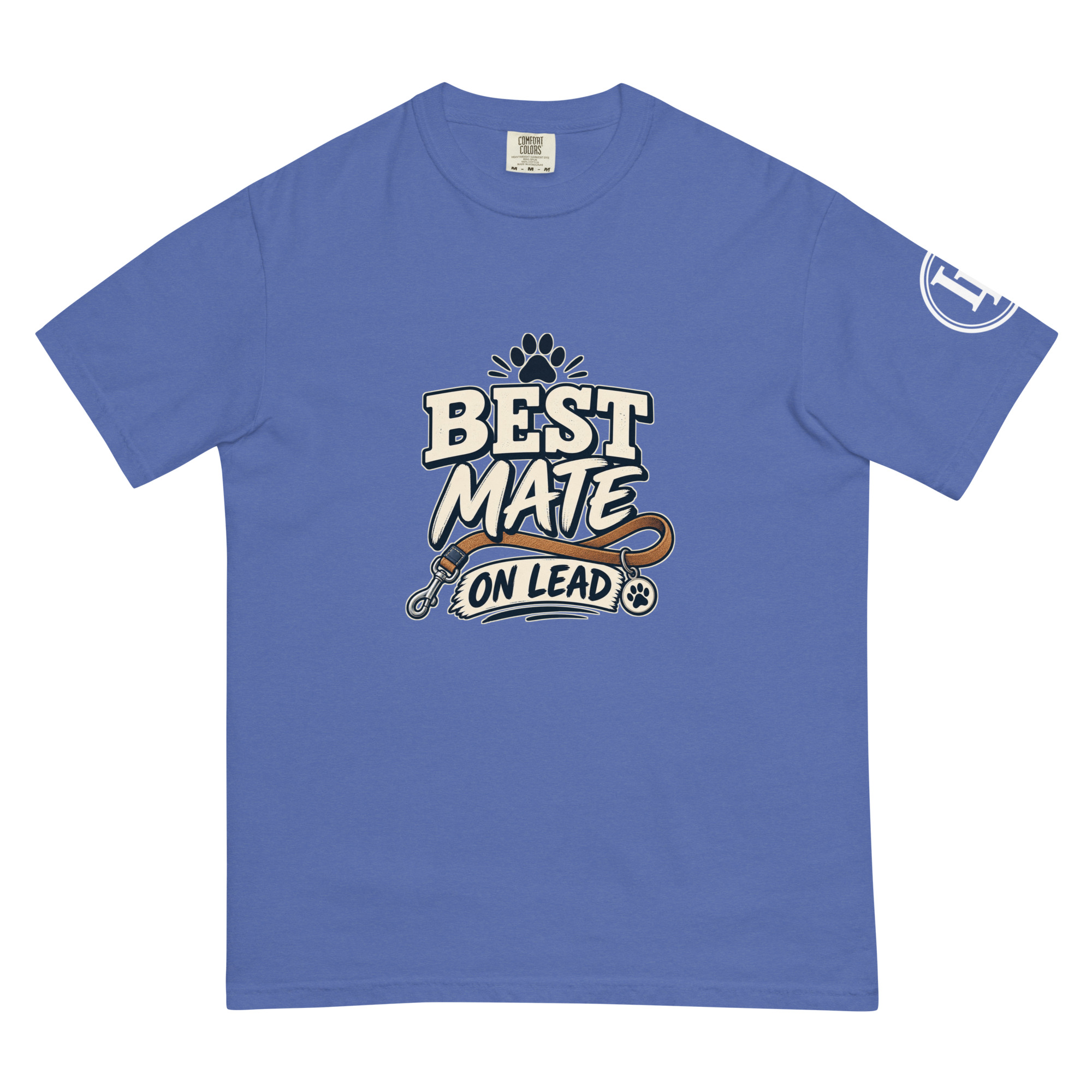 Best Mate On Lead | Comfort Colors 1717 | Dark Master - Image 43