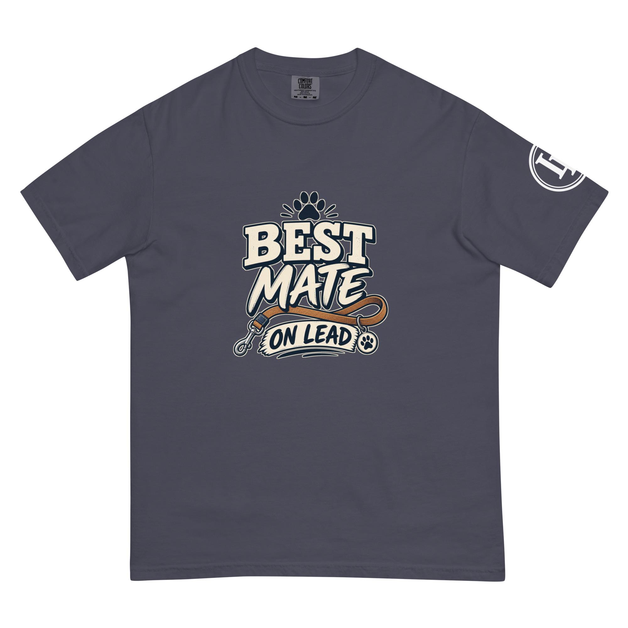 Best Mate On Lead | Comfort Colors 1717 | Dark Master - Image 40