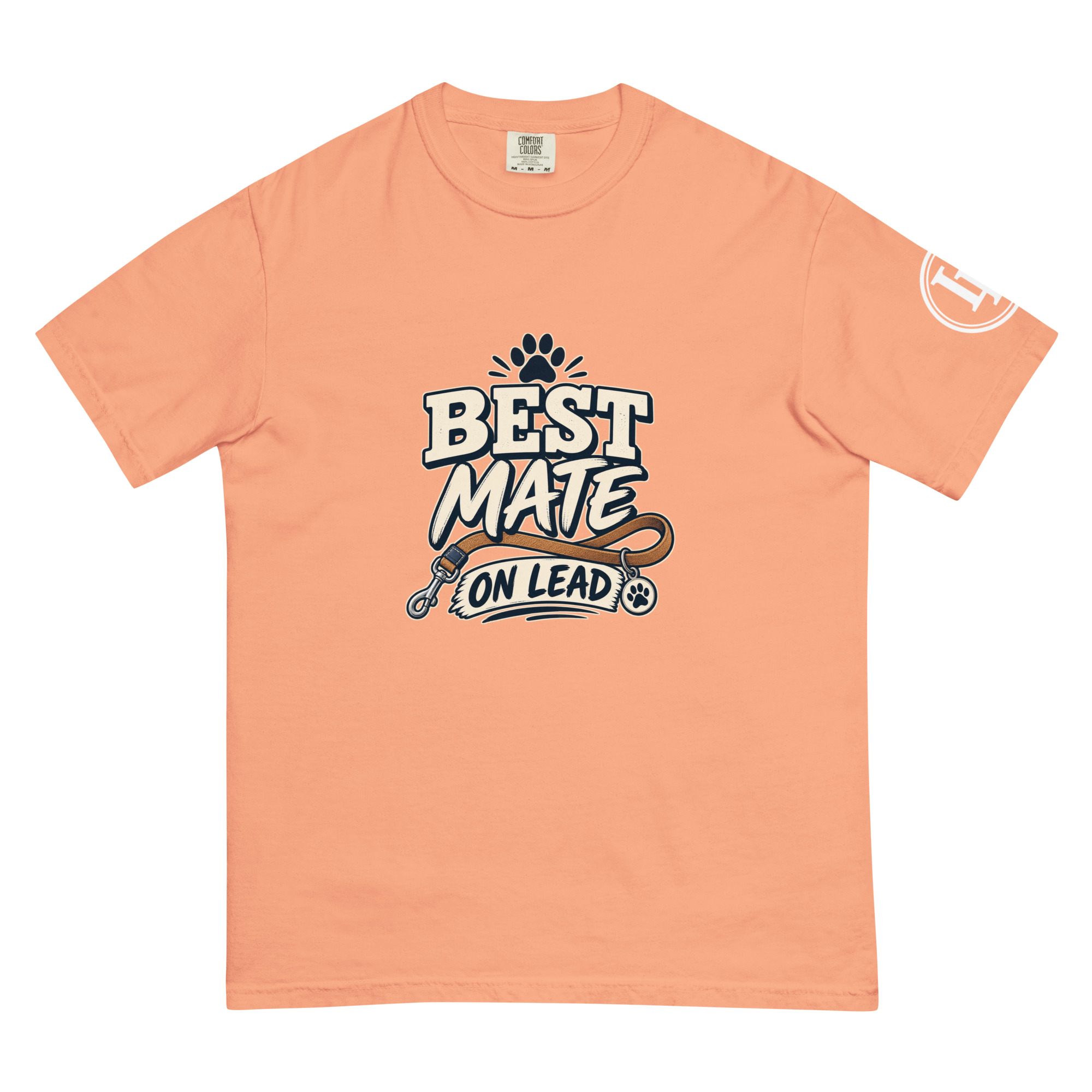 Best Mate On Lead | Comfort Colors 1717 | Dark Master - Image 49