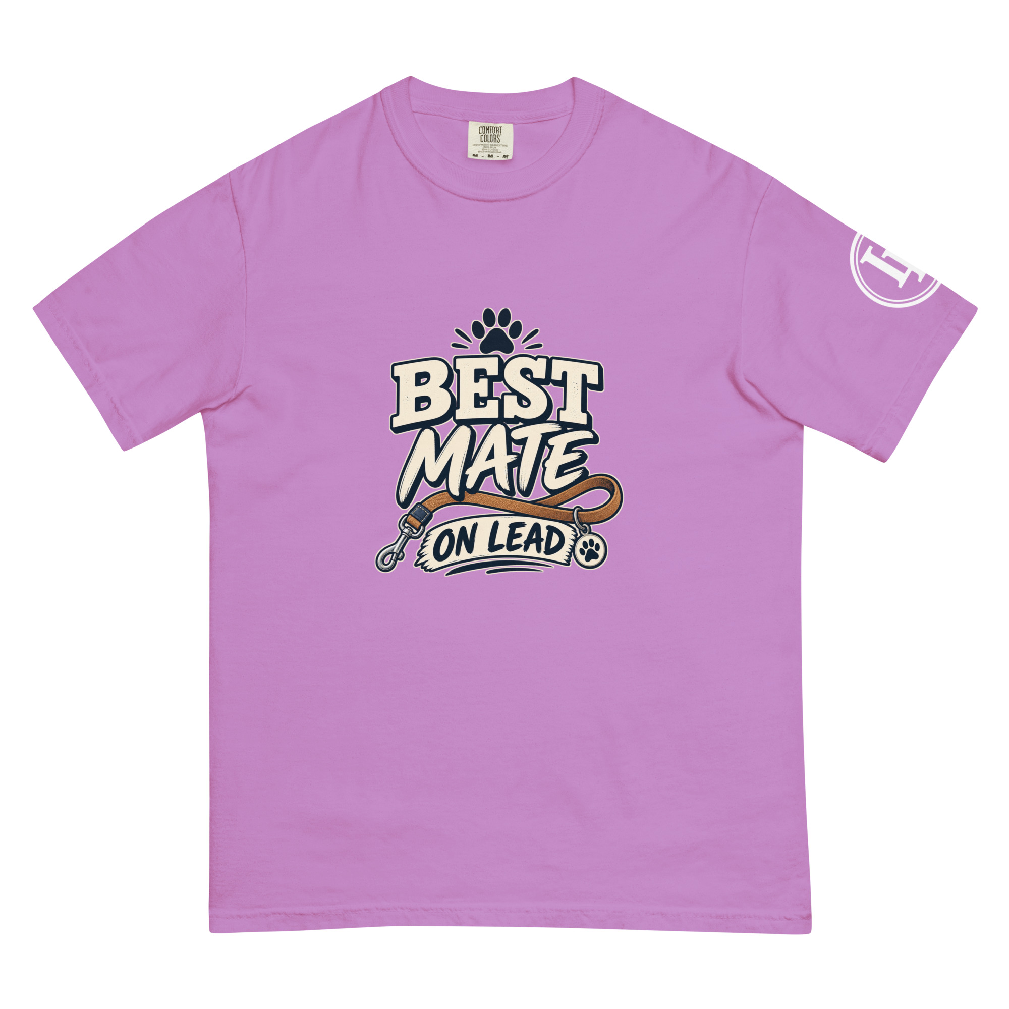 Best Mate On Lead | Comfort Colors 1717 | Dark Master - Image 52