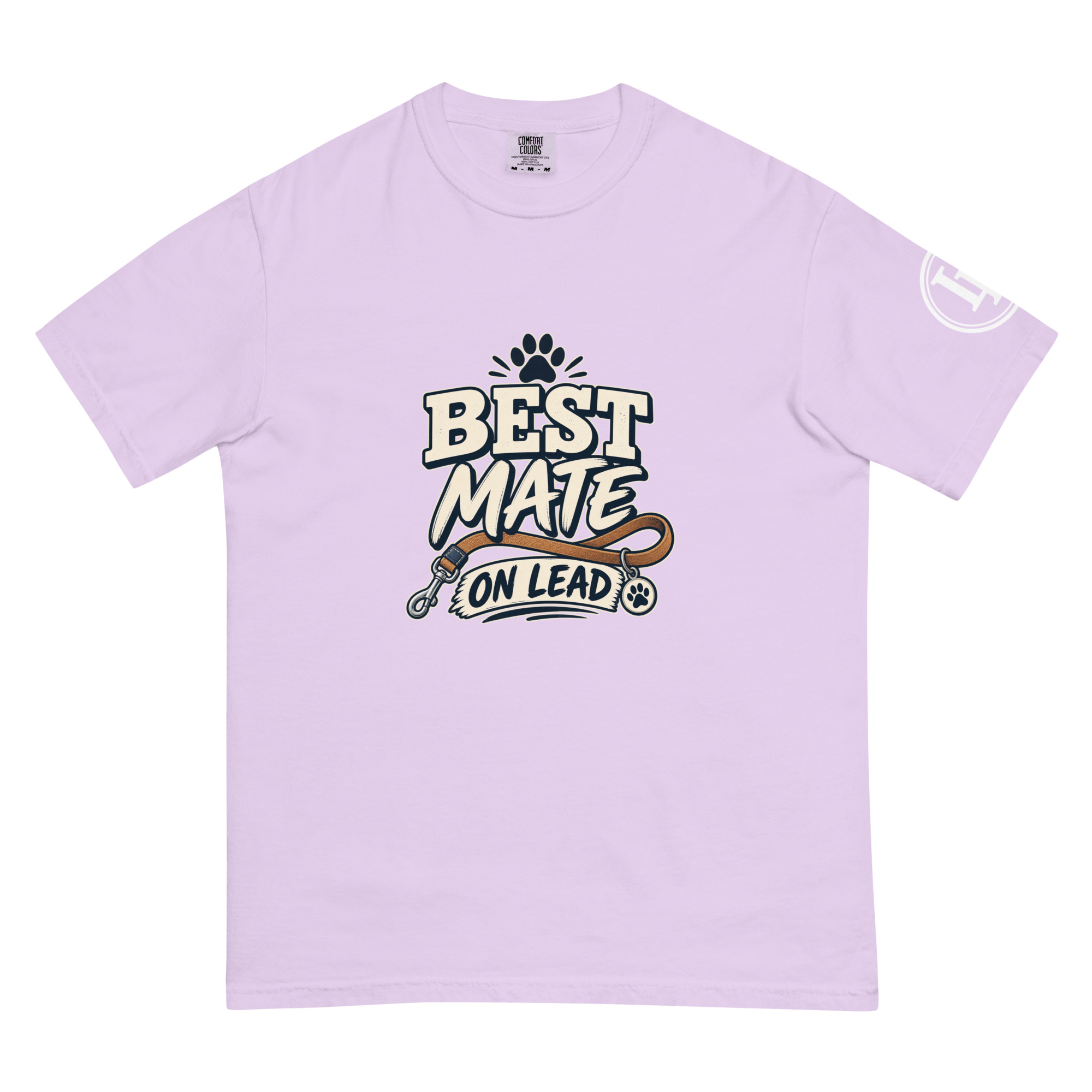 Best Mate On Lead | Comfort Colors 1717 | Dark Master - Image 28