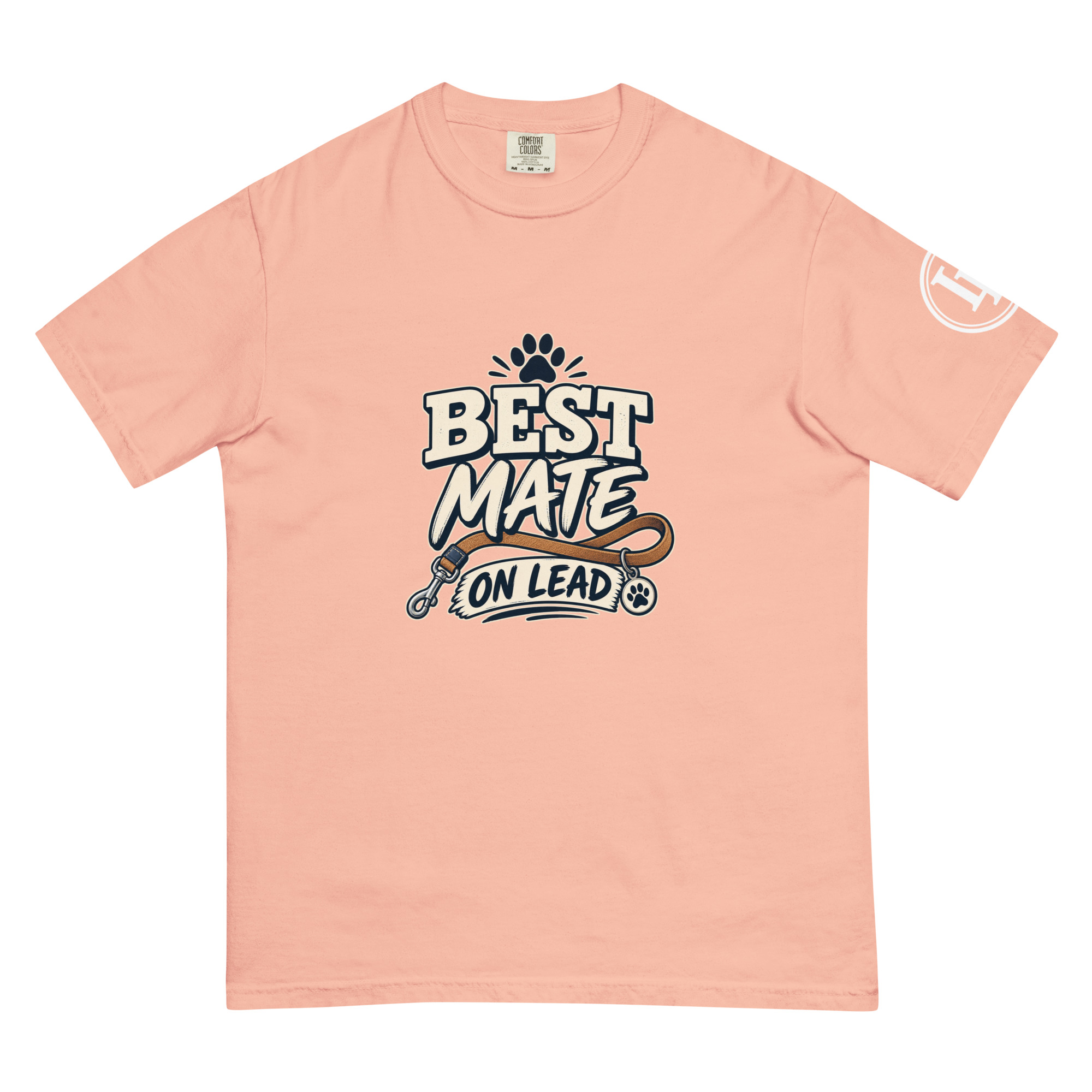 Best Mate On Lead | Comfort Colors 1717 | Dark Master - Image 57