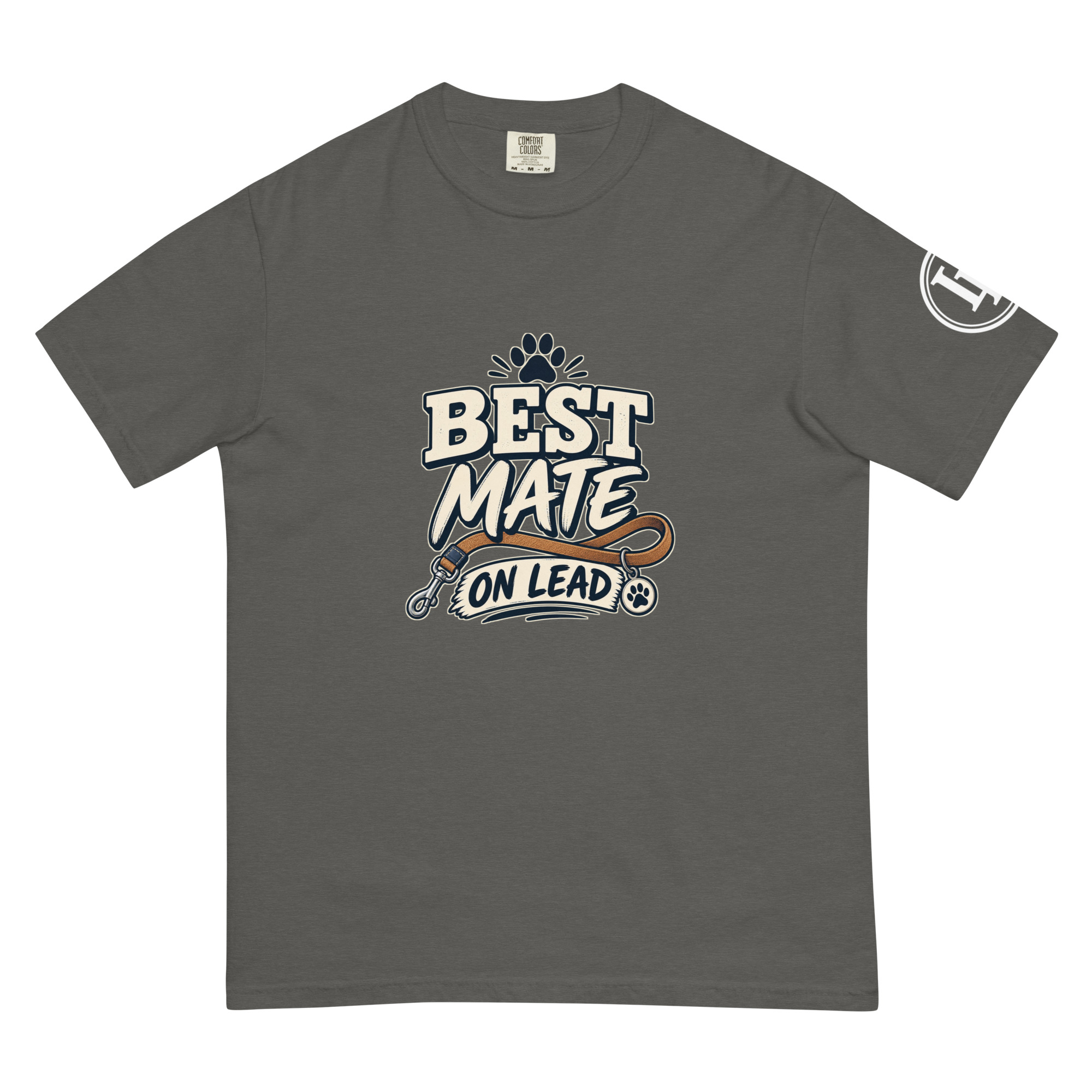 Best Mate On Lead | Comfort Colors 1717 | Dark Master - Image 20