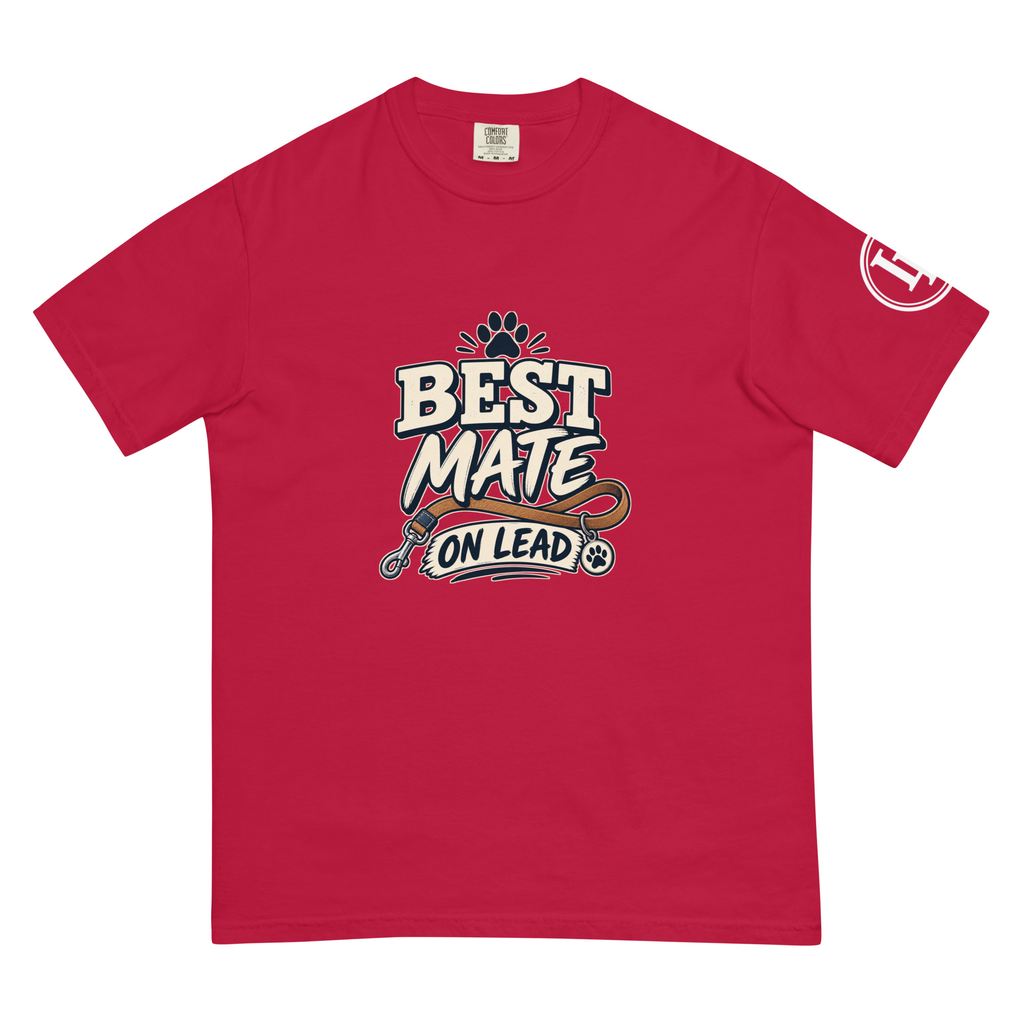 Best Mate On Lead | Comfort Colors 1717 | Dark Master - Image 21