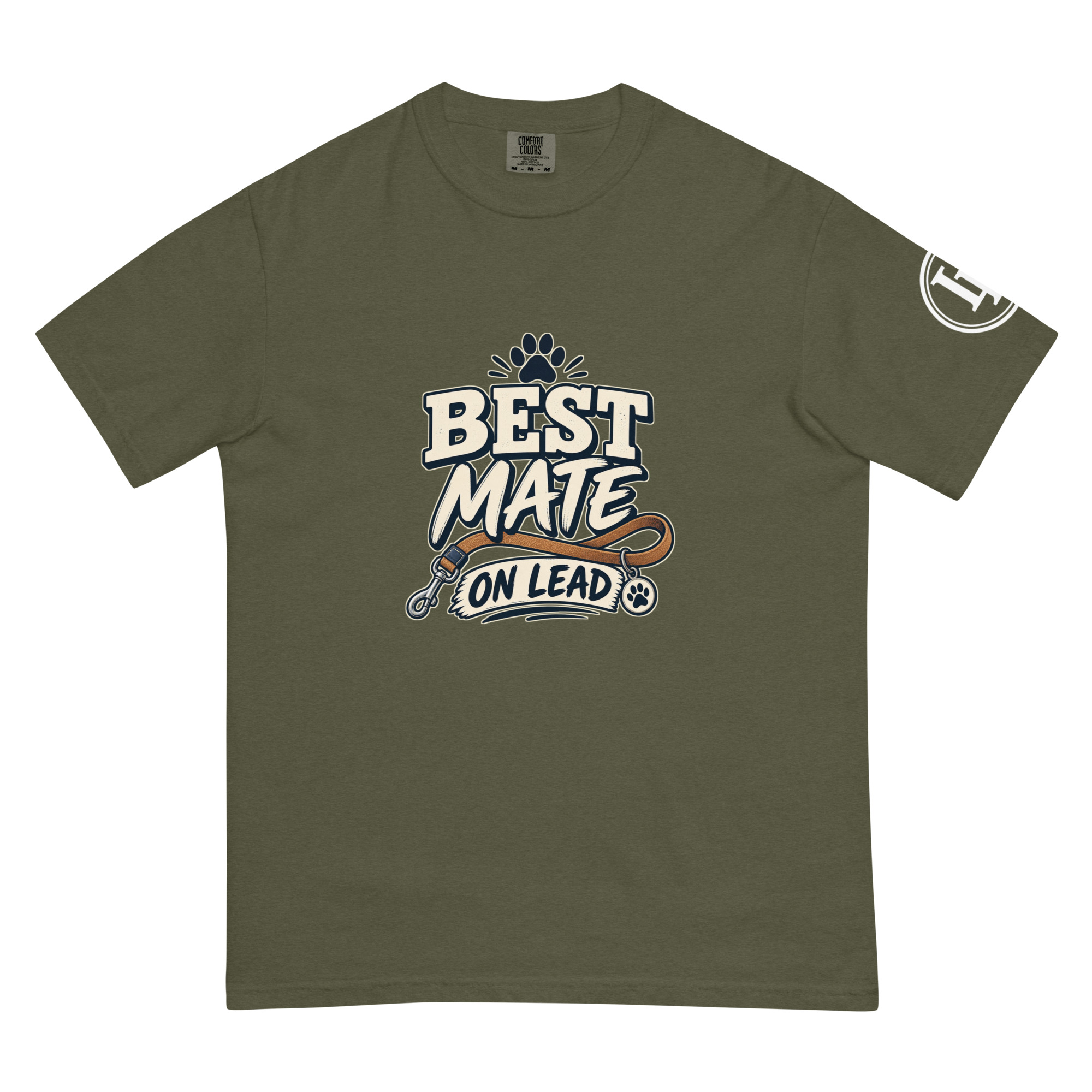 Best Mate On Lead | Comfort Colors 1717 | Dark Master - Image 41
