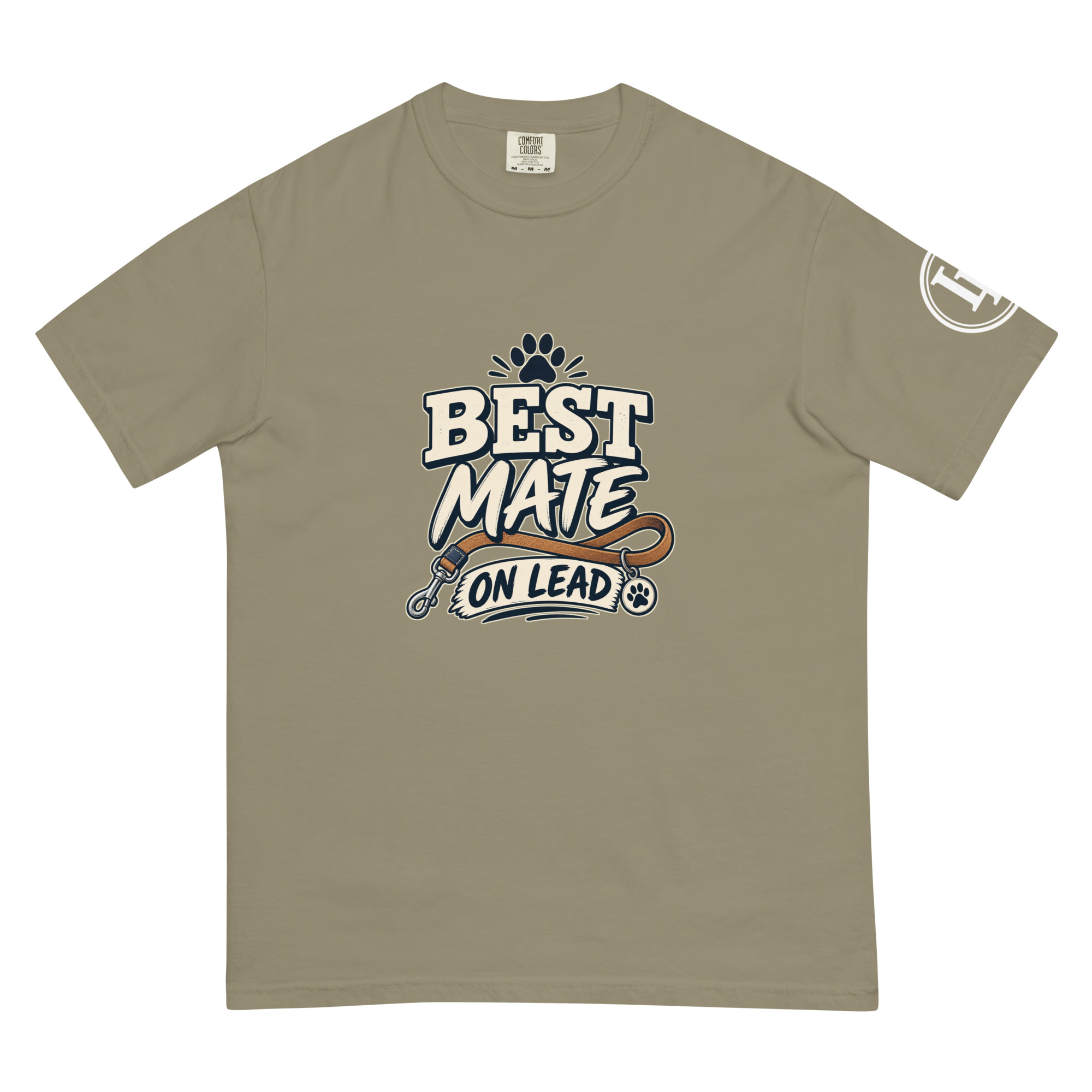 Best Mate On Lead | Comfort Colors 1717 | Dark Master - Image 59