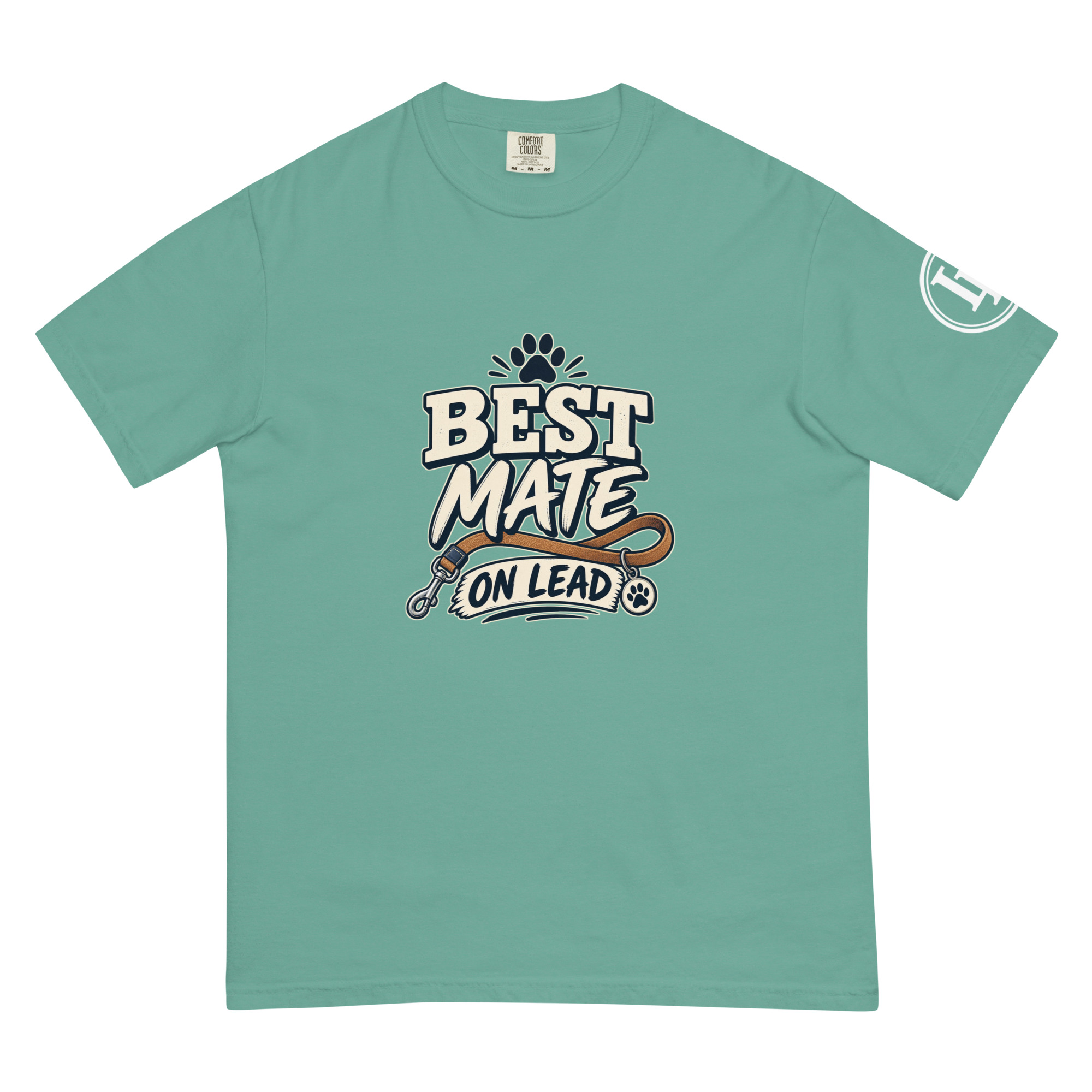 Best Mate On Lead | Comfort Colors 1717 | Dark Master - Image 22