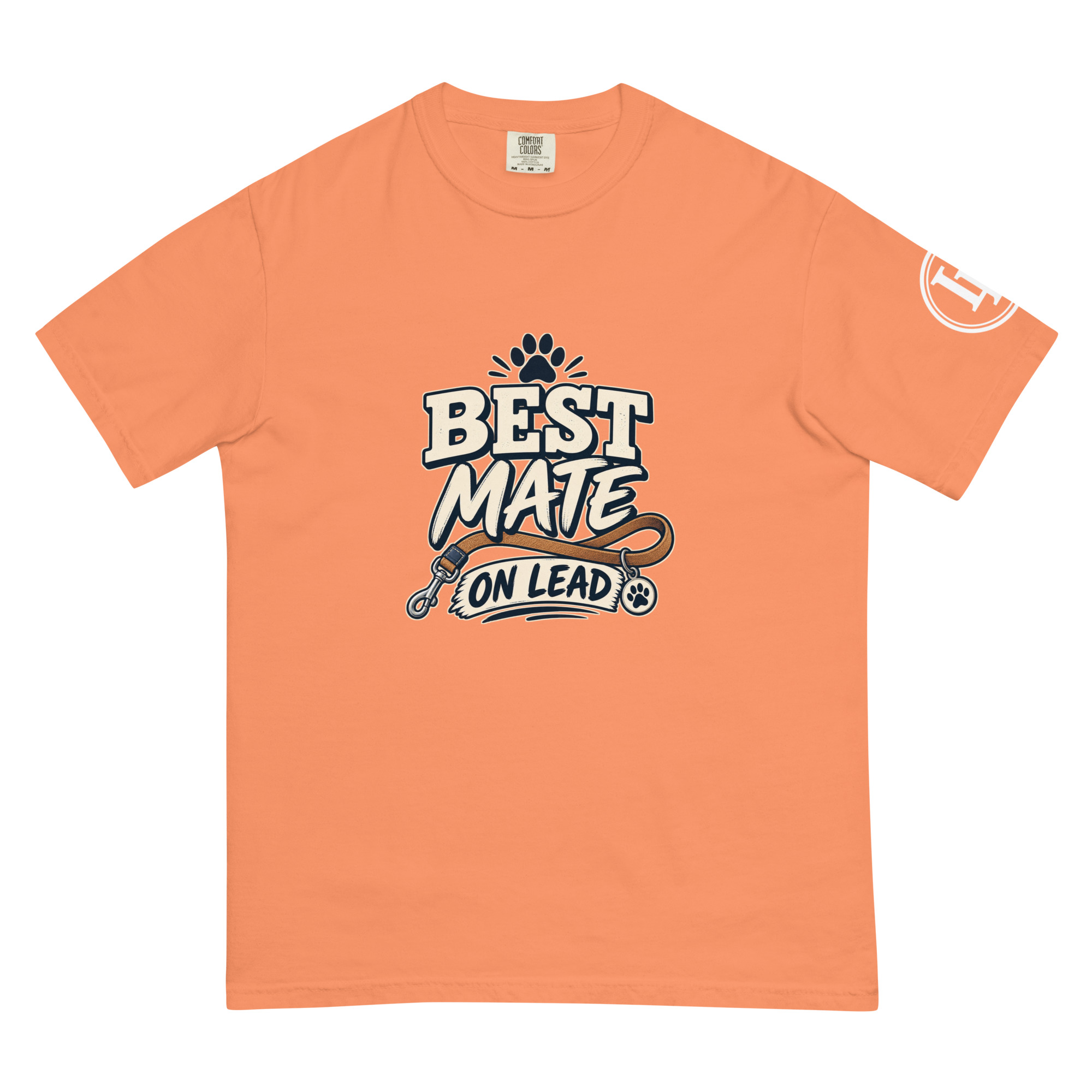 Best Mate On Lead | Comfort Colors 1717 | Dark Master - Image 23