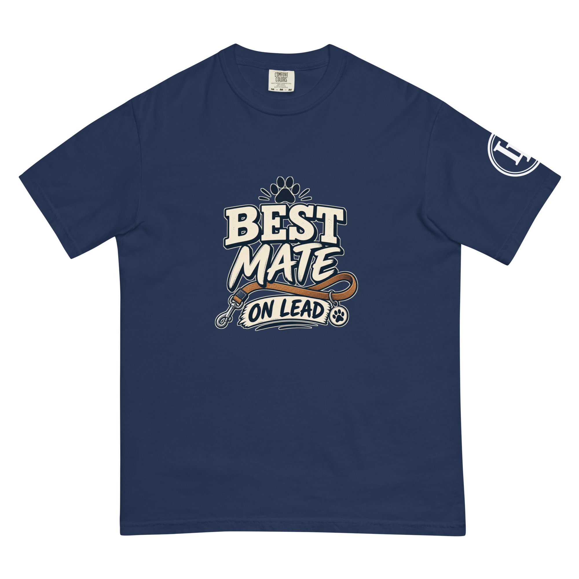 Best Mate On Lead | Comfort Colors 1717 | Dark Master - Image 24