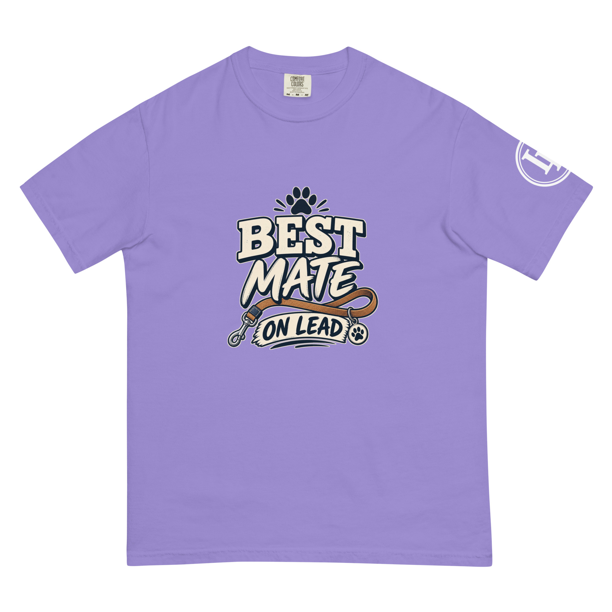 Best Mate On Lead | Comfort Colors 1717 | Dark Master - Image 25