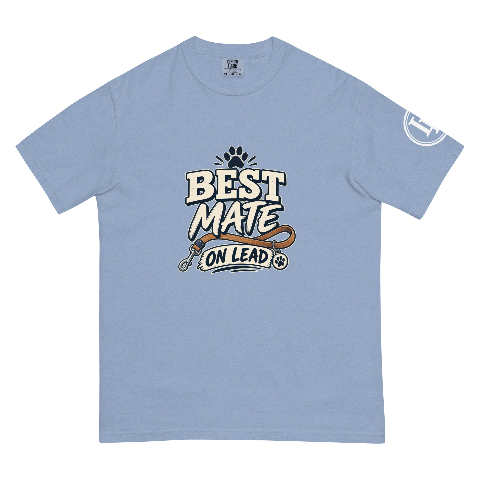 Best Mate On Lead | Comfort Colors 1717 | Dark Master - Image 33