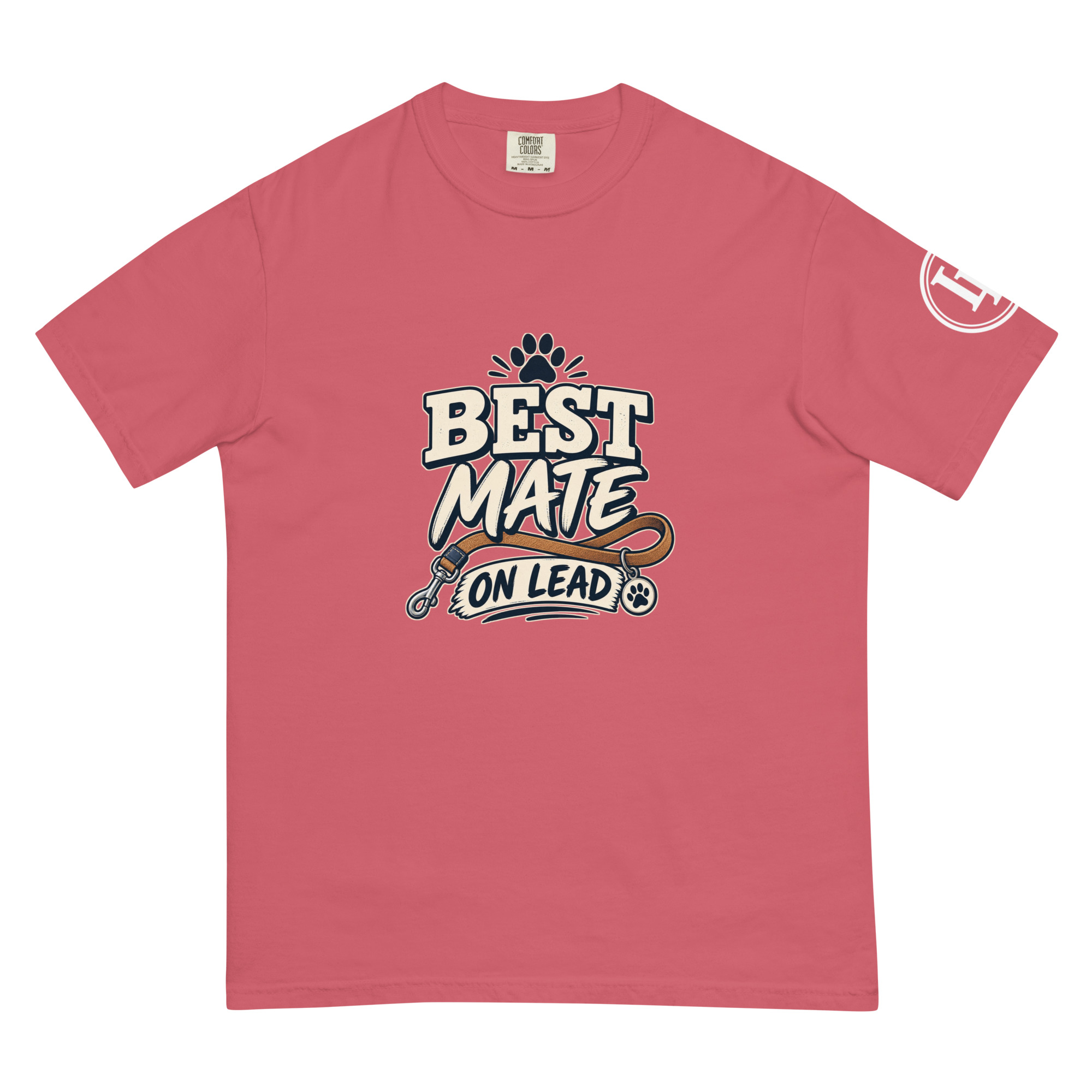 Best Mate On Lead | Comfort Colors 1717 | Dark Master - Image 26