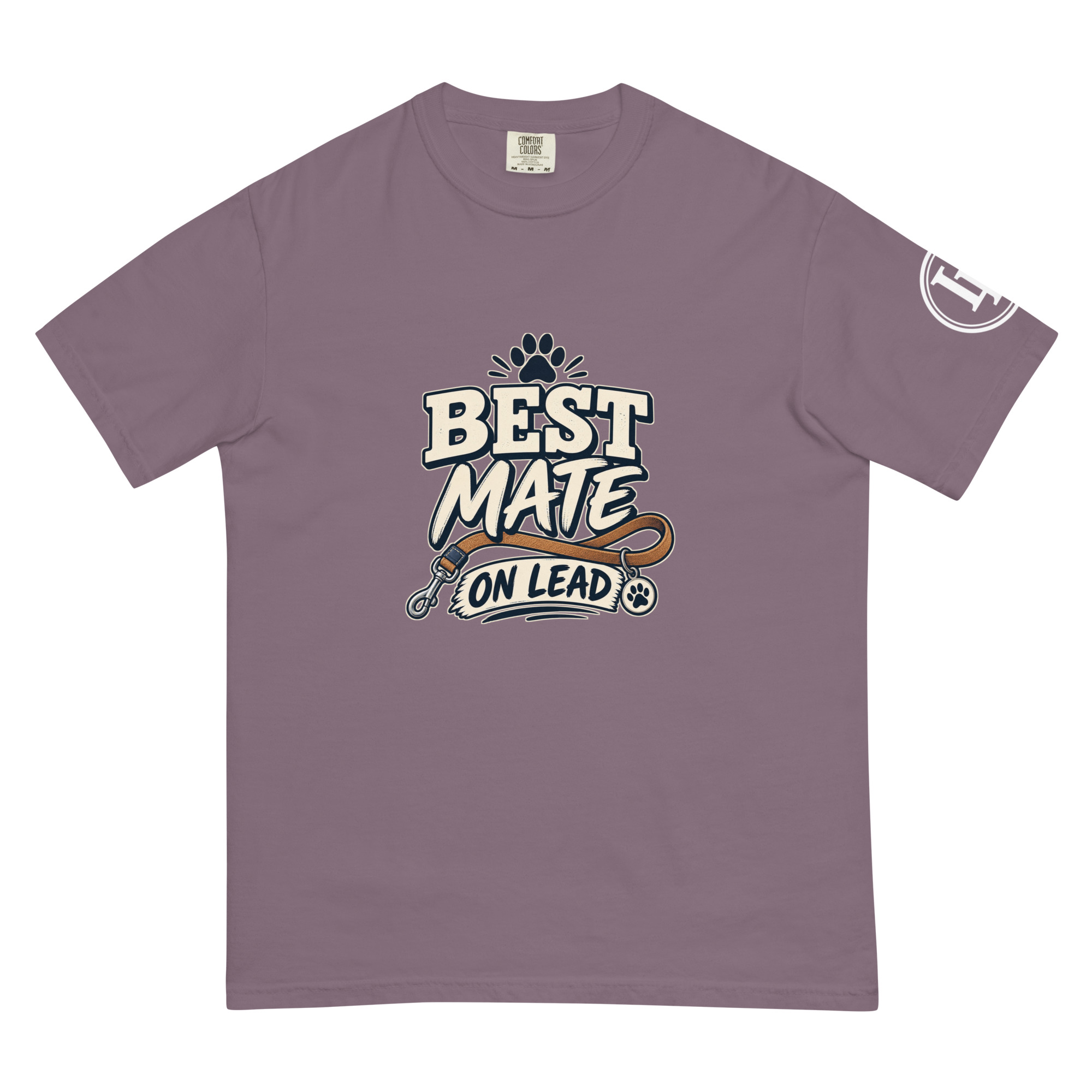 Best Mate On Lead | Comfort Colors 1717 | Dark Master - Image 60