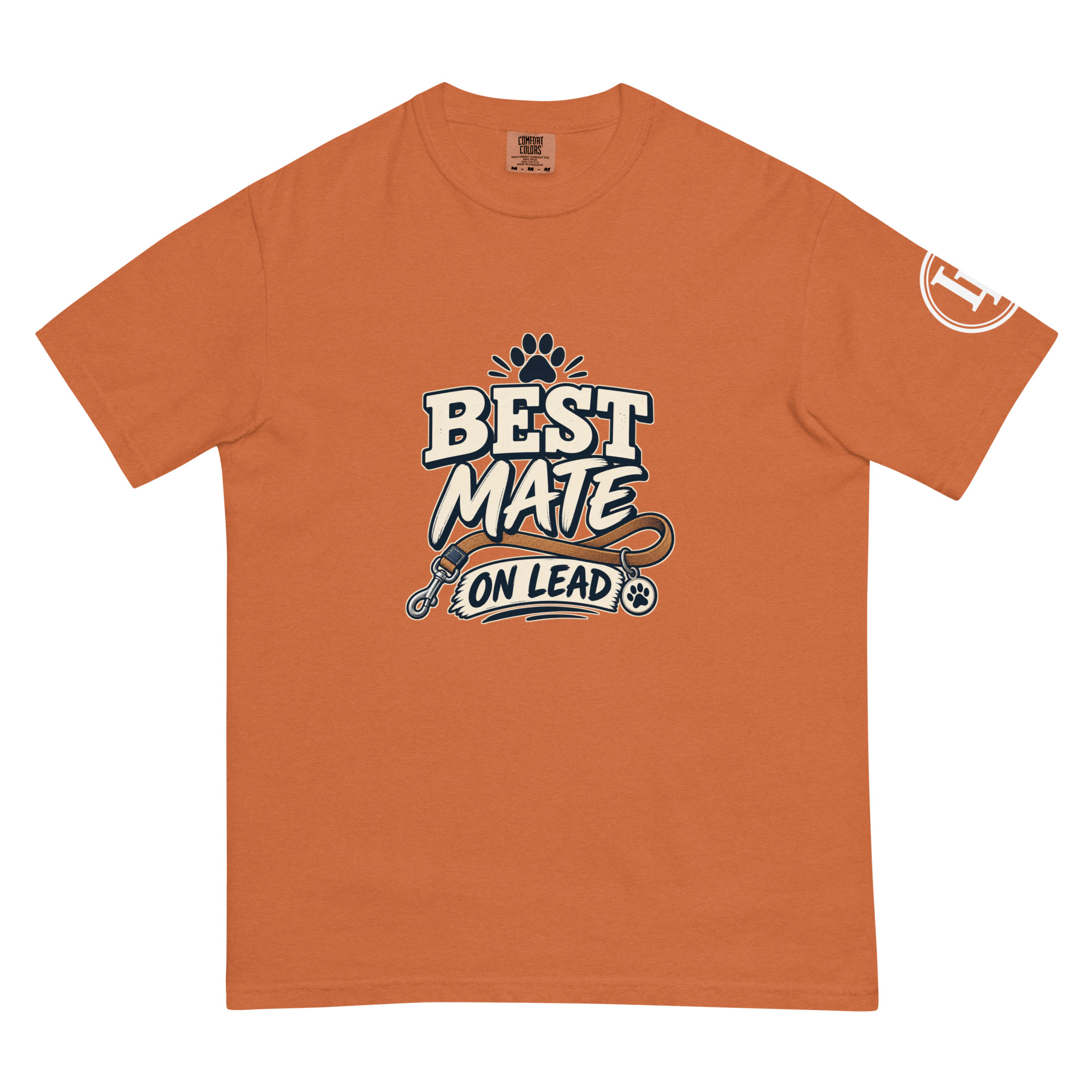 Best Mate On Lead | Comfort Colors 1717 | Dark Master - Image 31